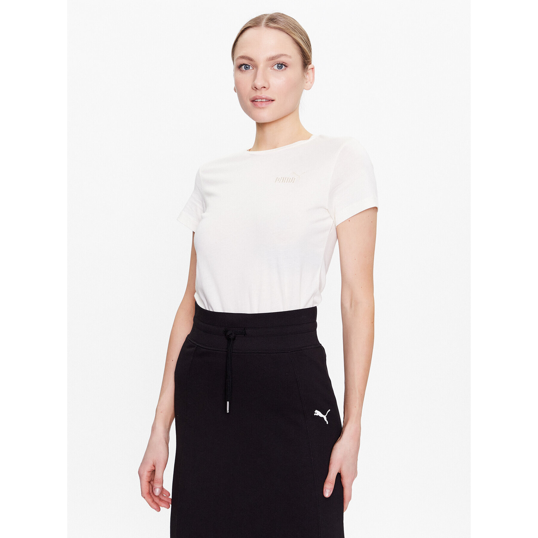 Puma Тишърт Ess 848331 Екрю Regular Fit - Pepit.bg