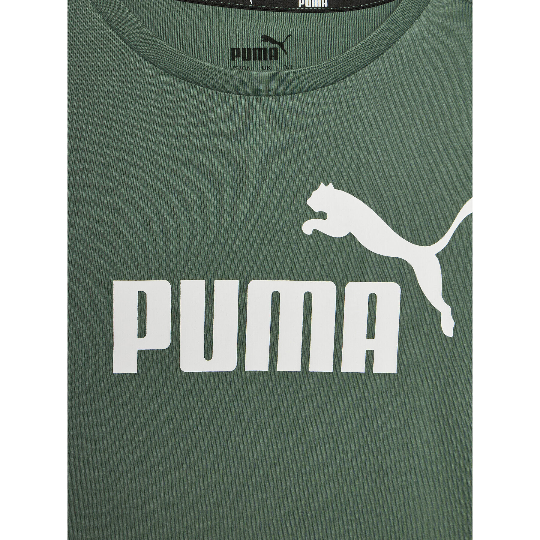 Puma Тишърт Ess Logo 586960 Зелен Regular Fit - Pepit.bg