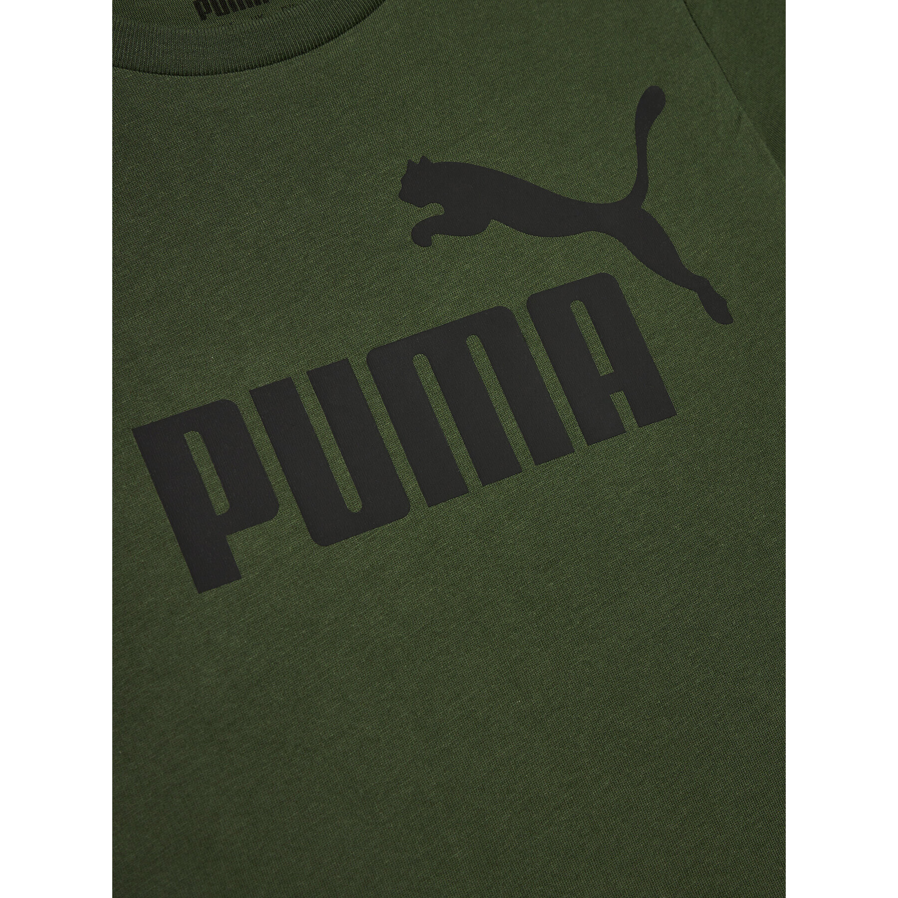 Puma Тишърт Ess Logo 586960 Зелен Regular Fit - Pepit.bg