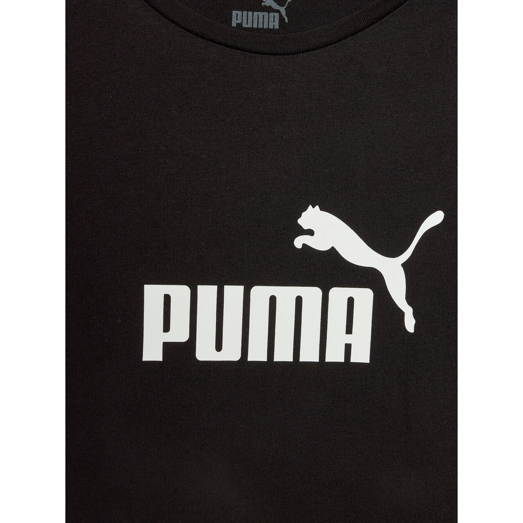 Puma Тишърт Ess Logo 587029 Черен Regular Fit - Pepit.bg