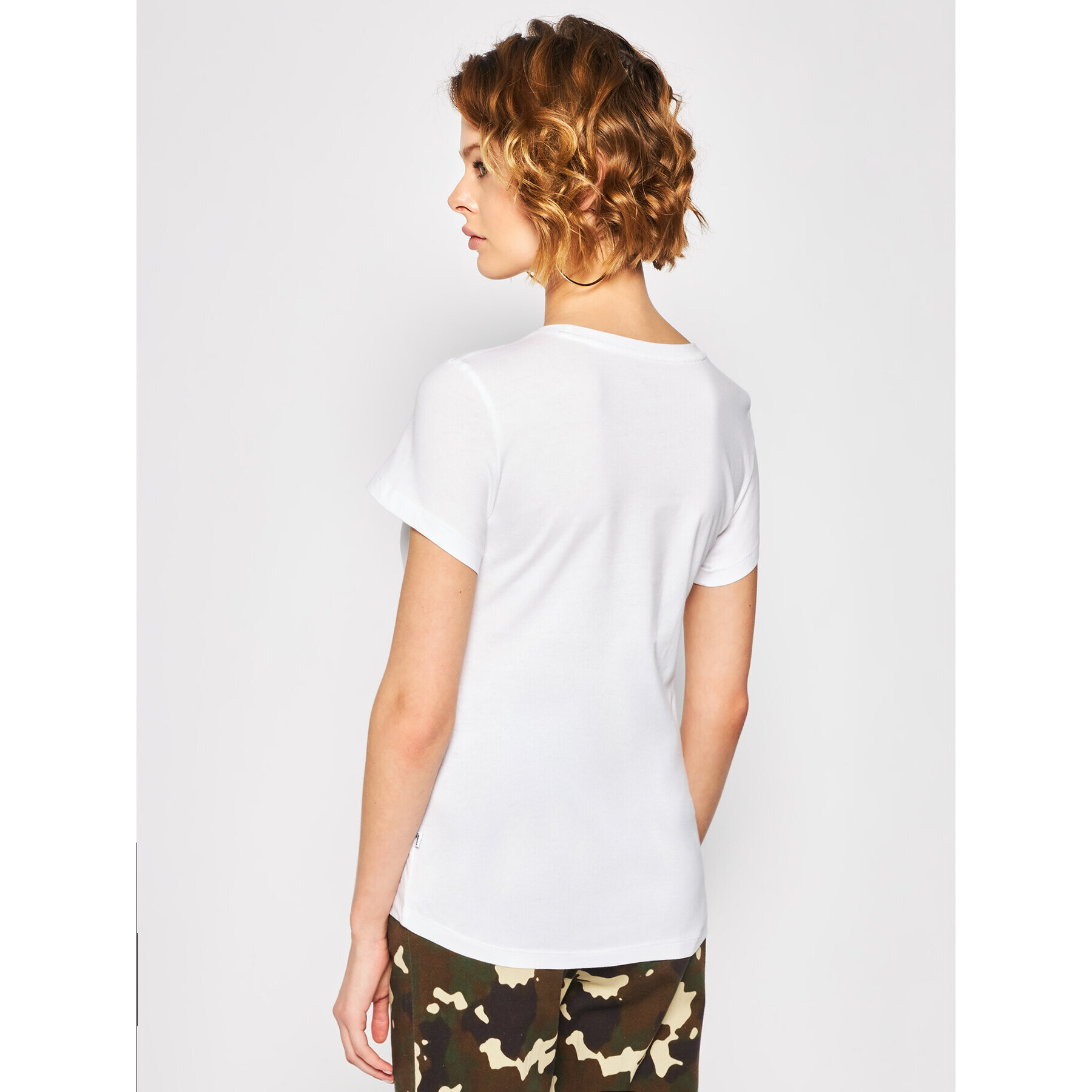 Puma Тишърт Ess + Mettallic Tee 582407 Бял Regular Fit - Pepit.bg