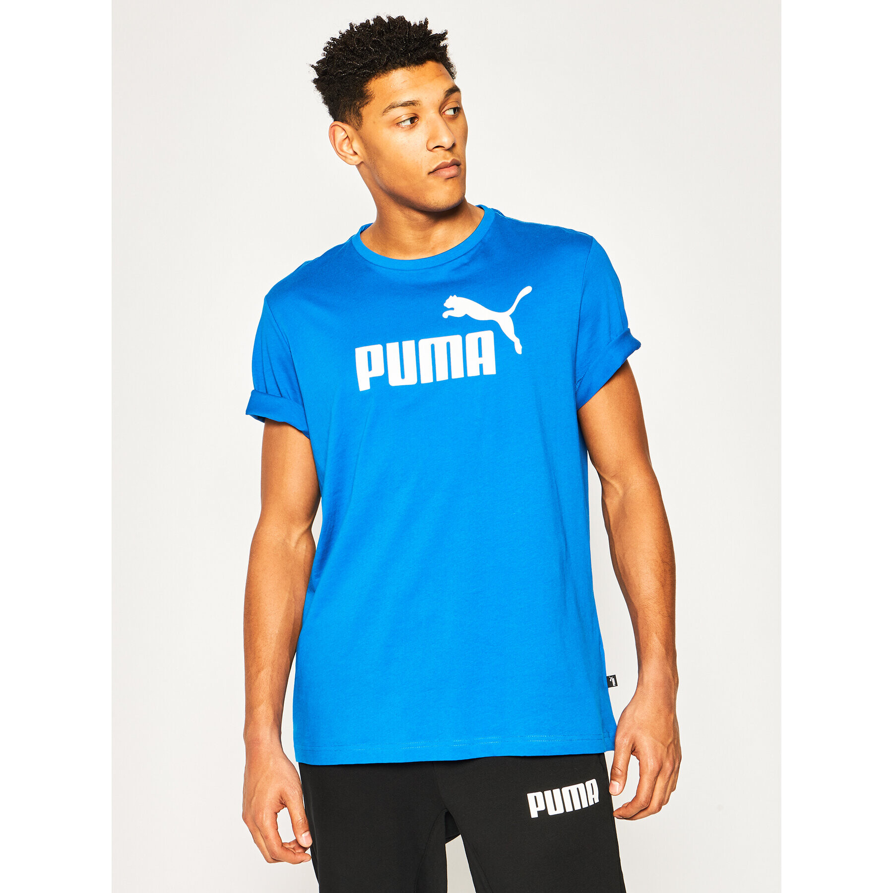 Puma Тишърт Essential Tee 851740 Син Regular Fit - Pepit.bg