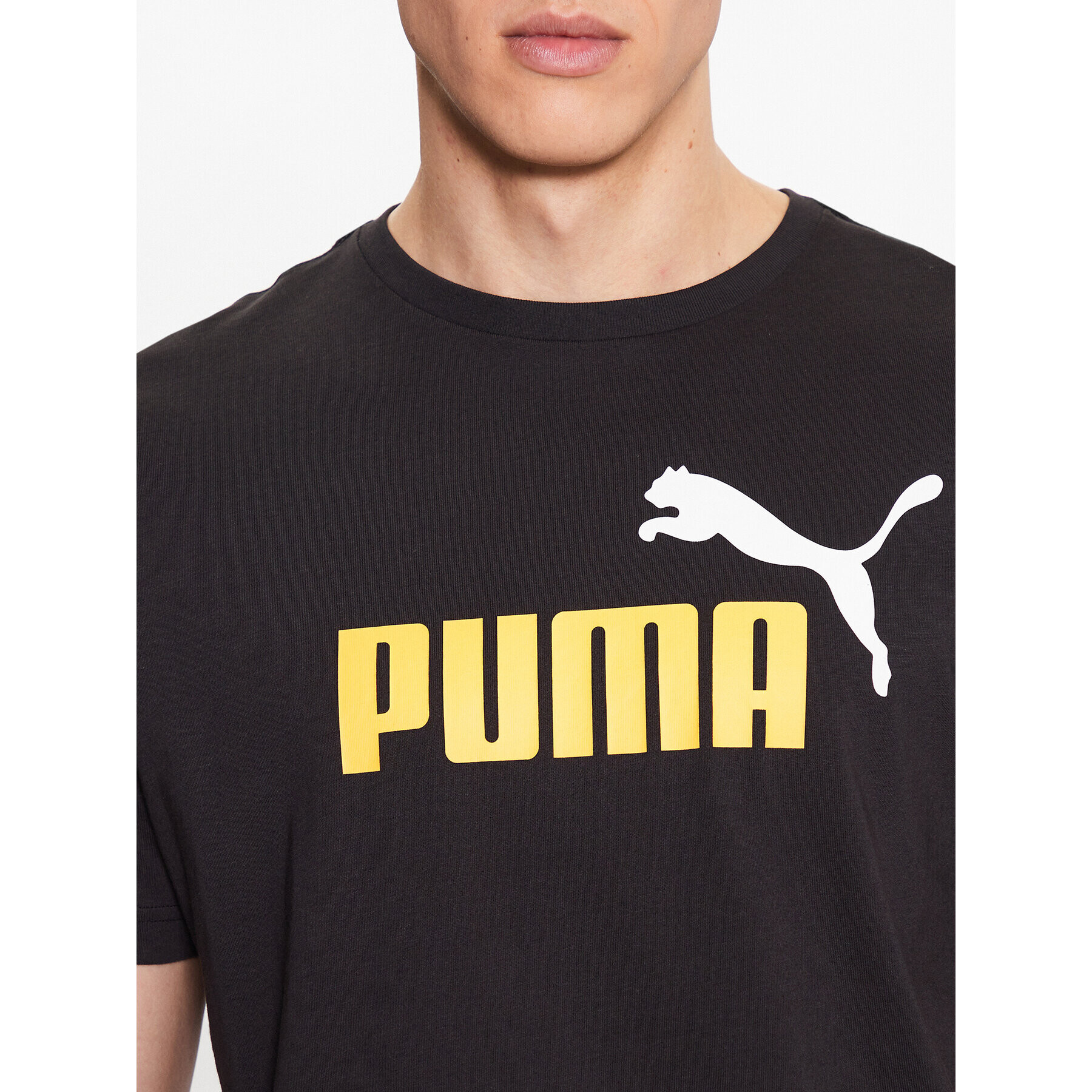 Puma Тишърт Essentials+ 2 Col Logo 586759 Черен Regular Fit - Pepit.bg