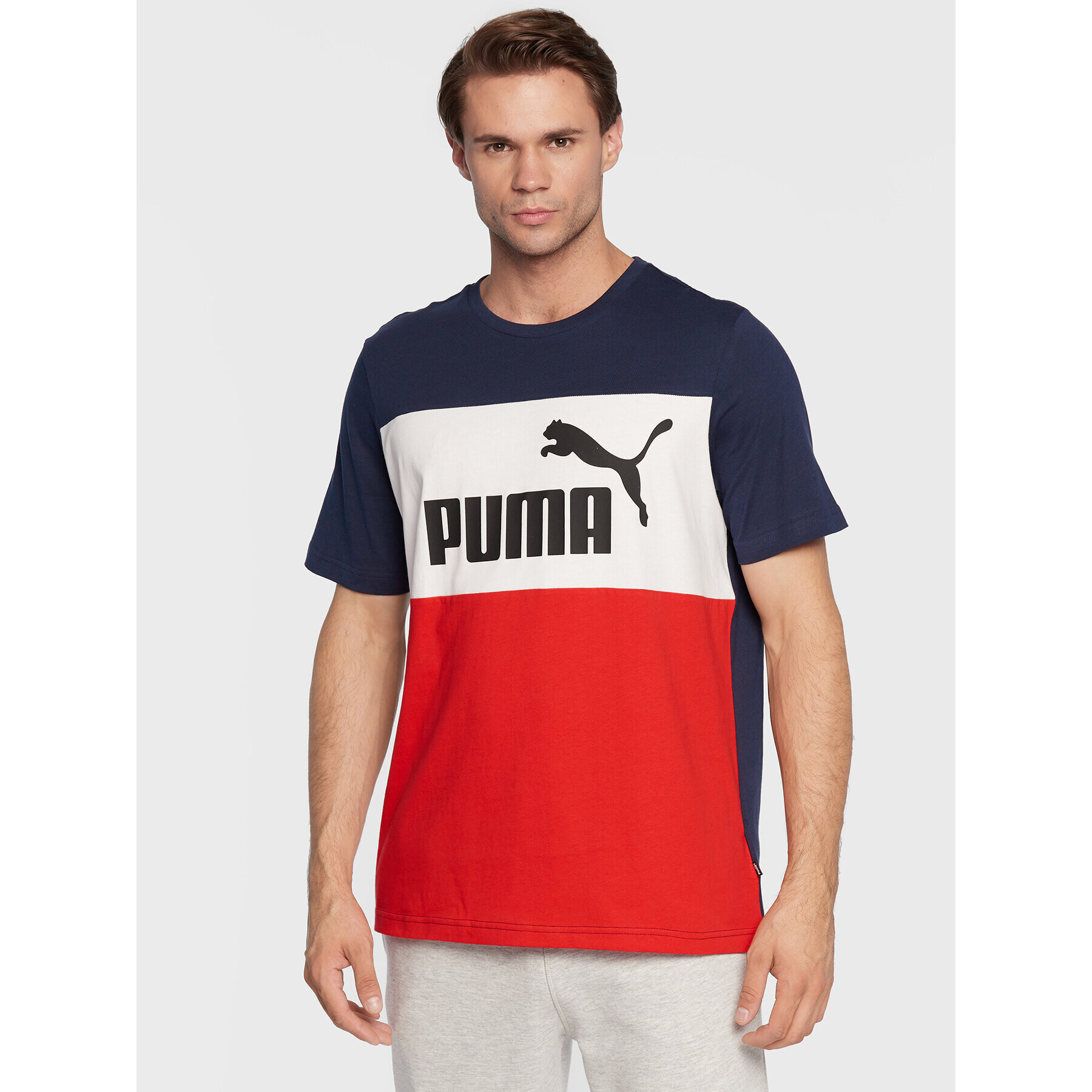 Puma Тишърт Essentials+ Colorblock 848770 Цветен Regular Fit - Pepit.bg