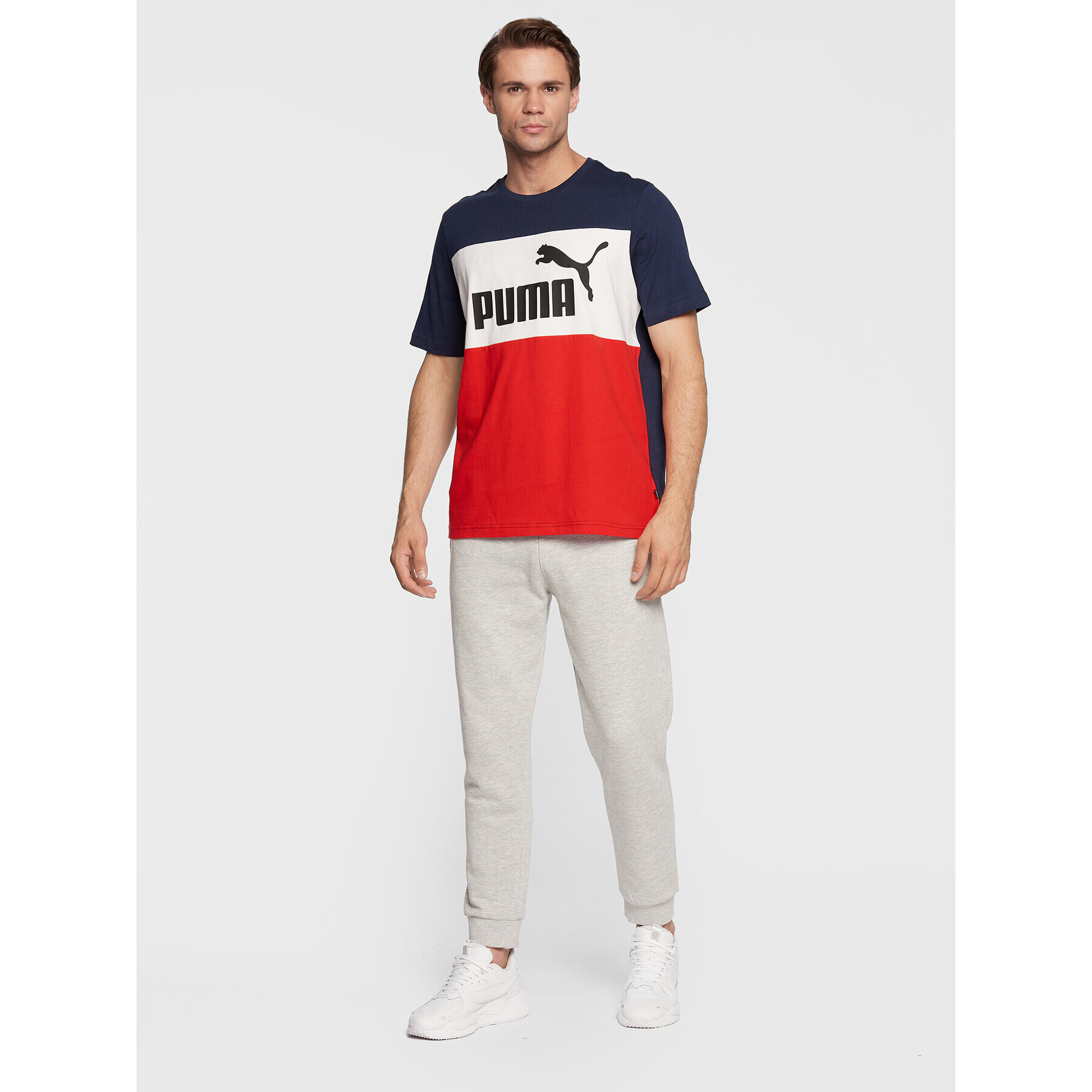 Puma Тишърт Essentials+ Colorblock 848770 Цветен Regular Fit - Pepit.bg