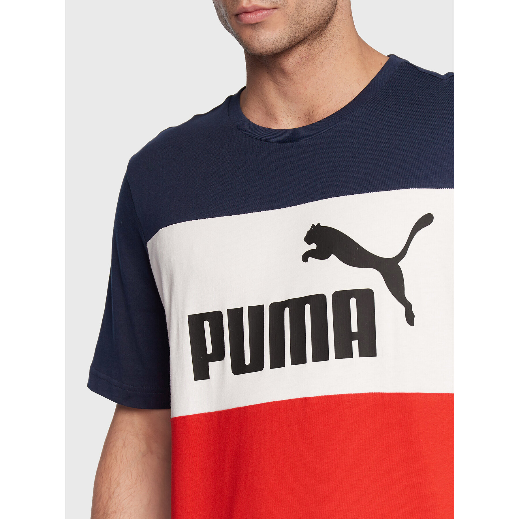Puma Тишърт Essentials+ Colorblock 848770 Цветен Regular Fit - Pepit.bg