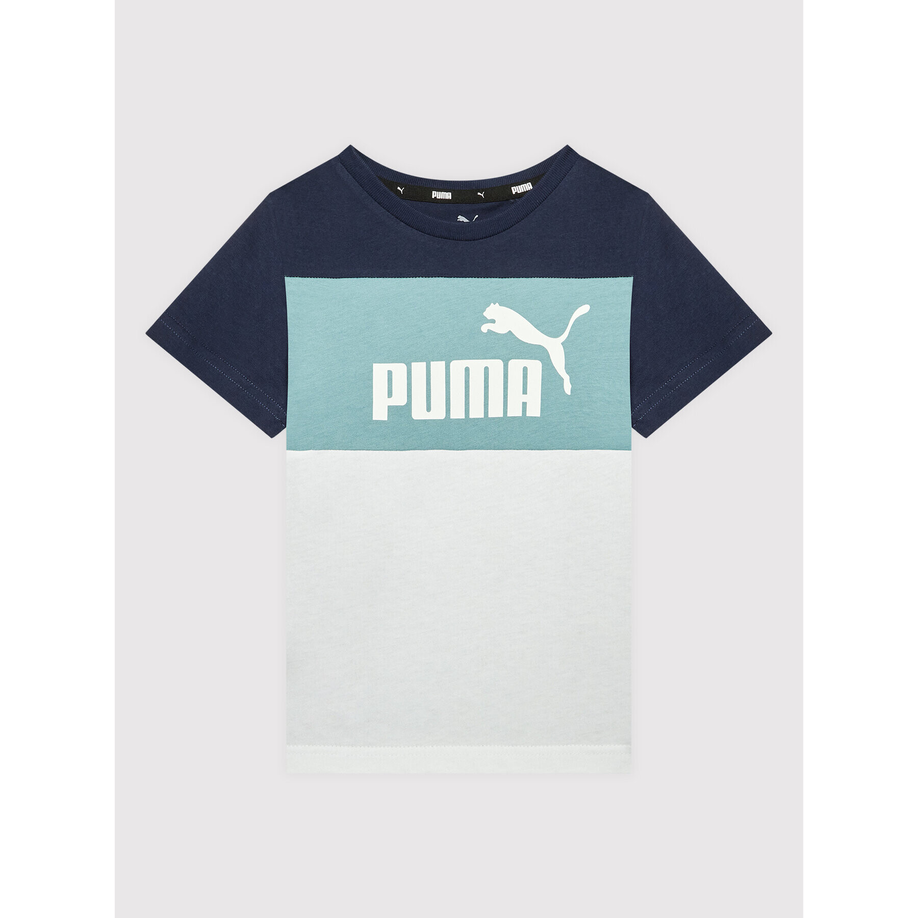 Puma Тишърт Essentials+ Colour Blocked 846127 Тъмносин Regular Fit - Pepit.bg