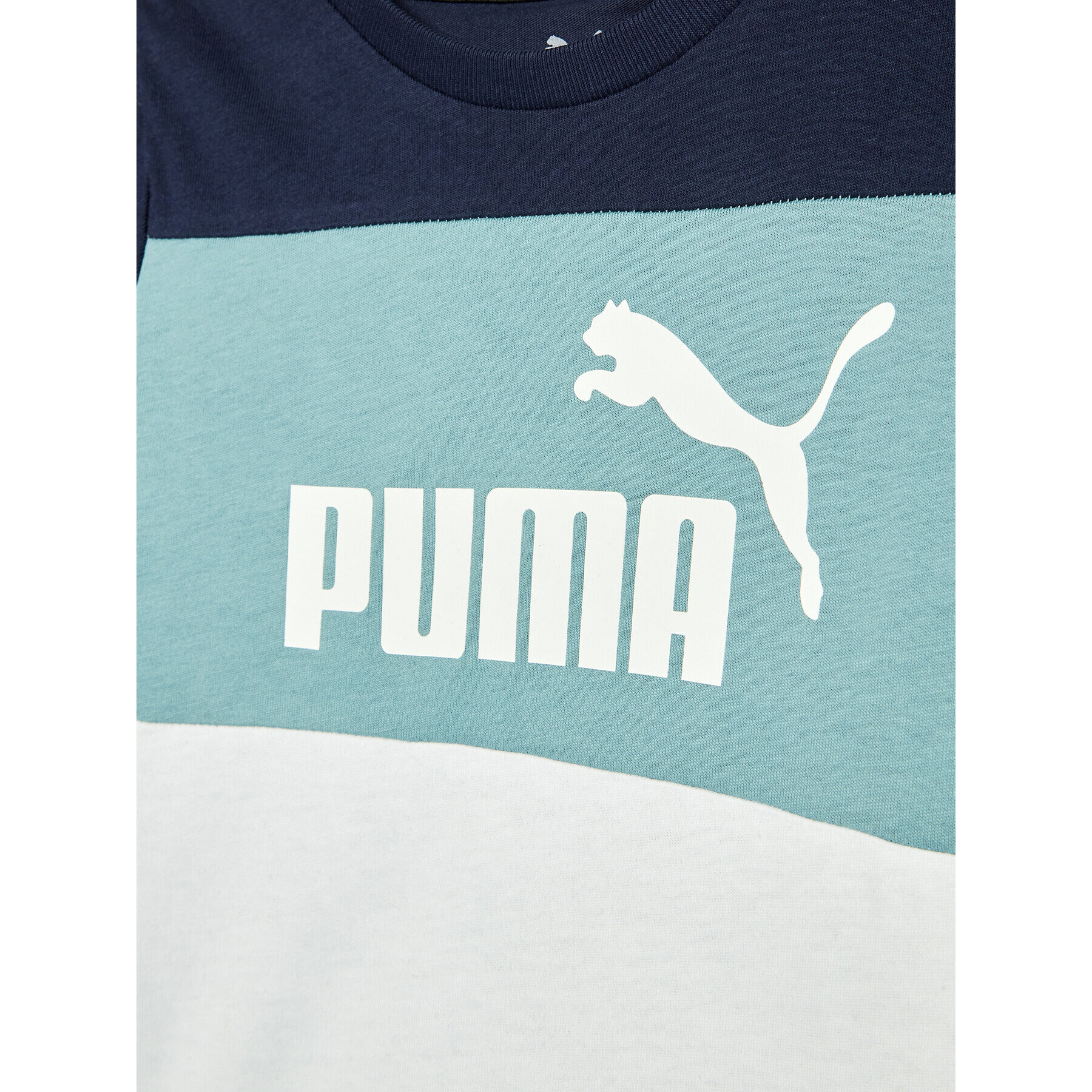 Puma Тишърт Essentials+ Colour Blocked 846127 Тъмносин Regular Fit - Pepit.bg