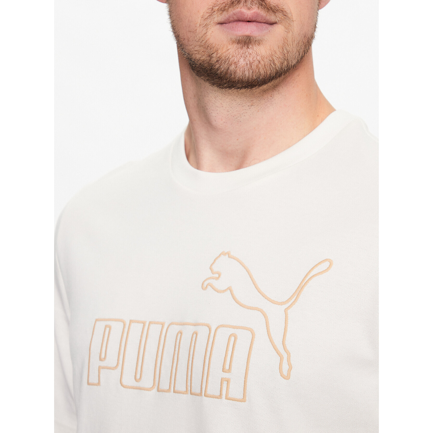 Puma Тишърт Essentials Elevated 673385 Бежов Regular Fit - Pepit.bg