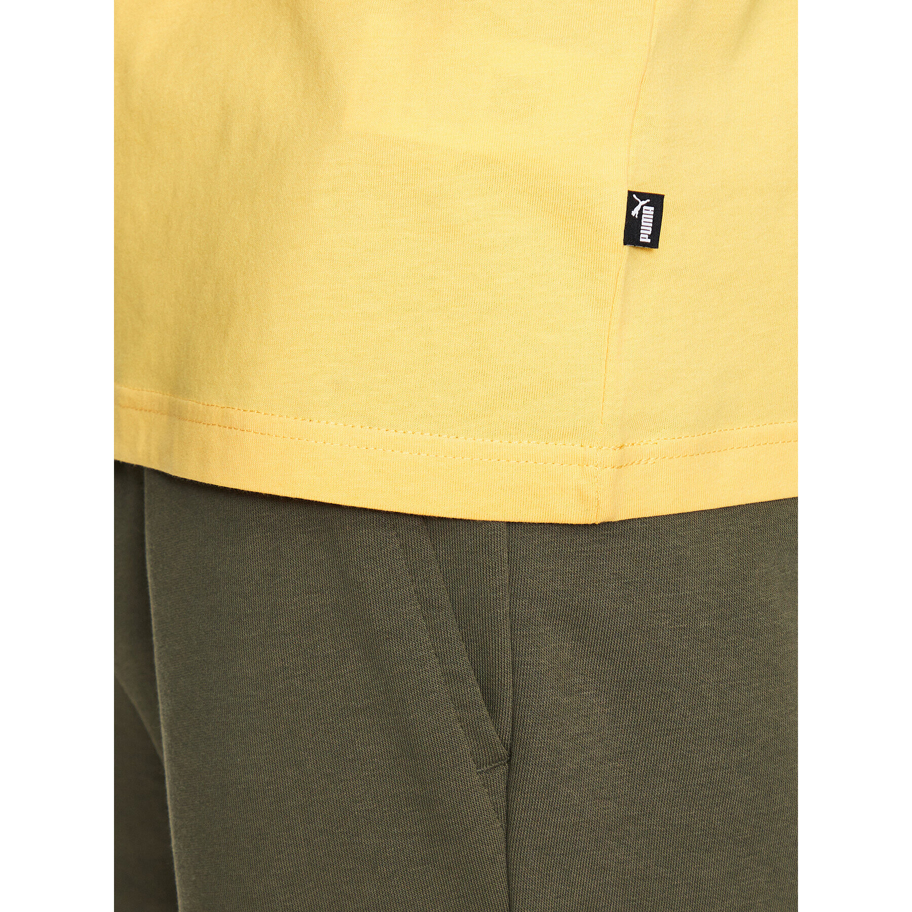 Puma Тишърт Essentials Logo 586667 Жълт Regular Fit - Pepit.bg