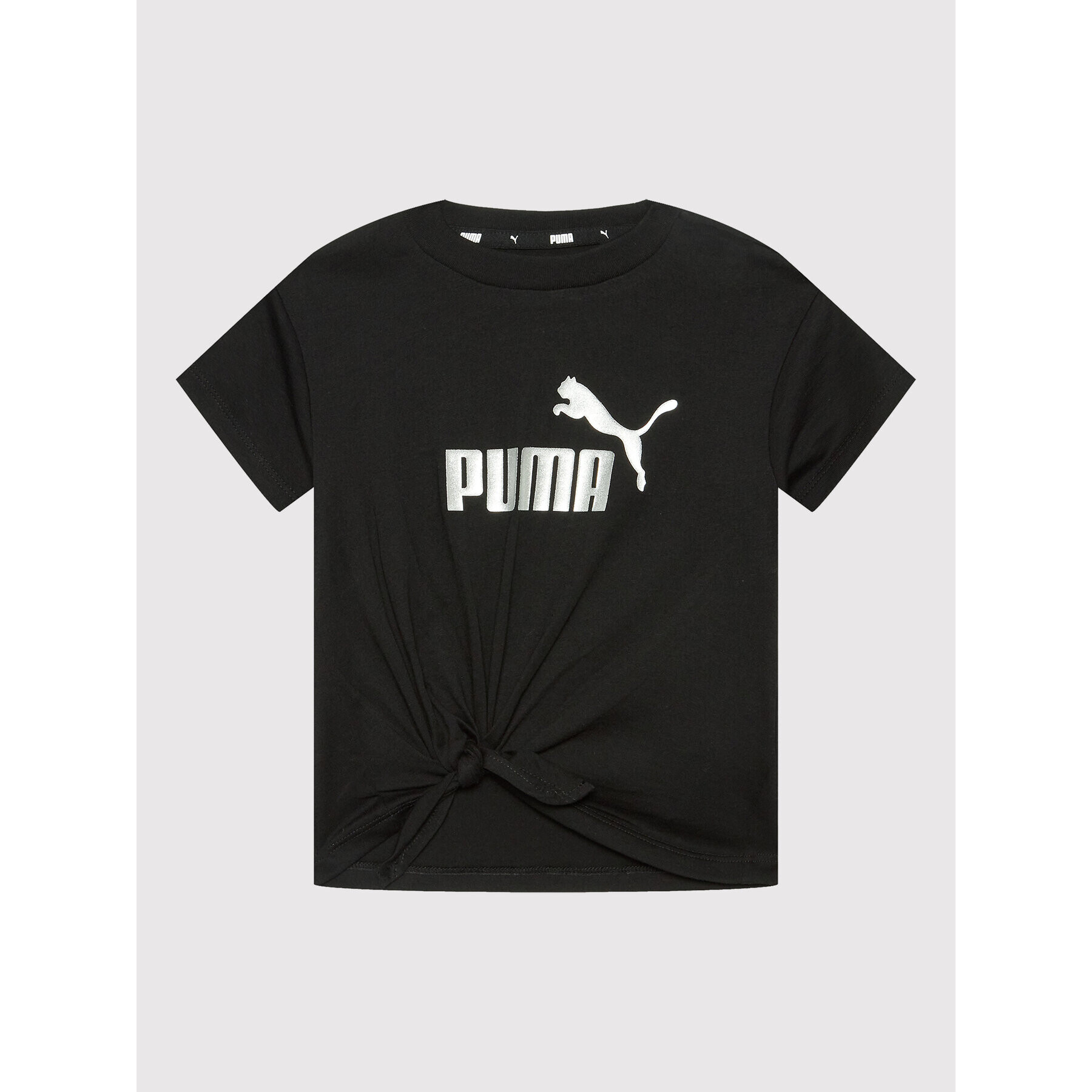 Puma Тишърт Essentials+ Logo Knotted 846956 Черен Relaxed Fit - Pepit.bg