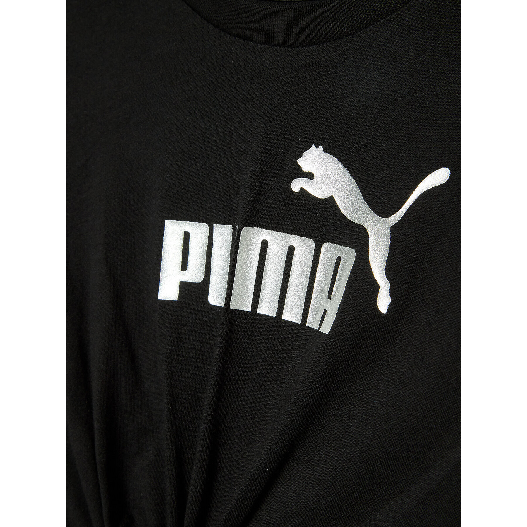 Puma Тишърт Essentials+ Logo Knotted 846956 Черен Relaxed Fit - Pepit.bg