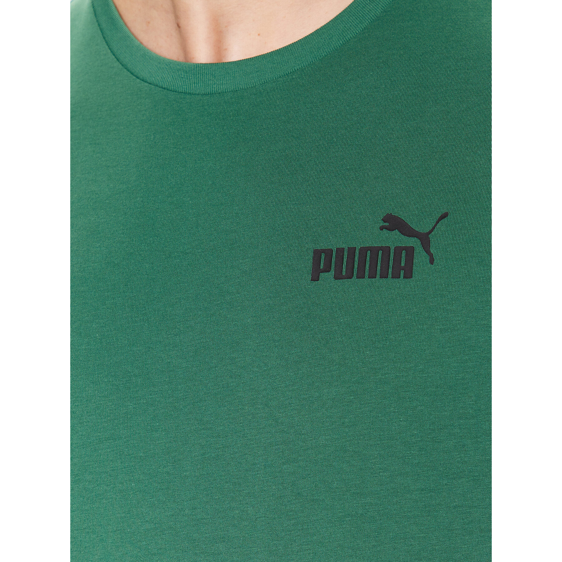 Puma Тишърт Essentials Small Logo 586669 Зелен Regular Fit - Pepit.bg