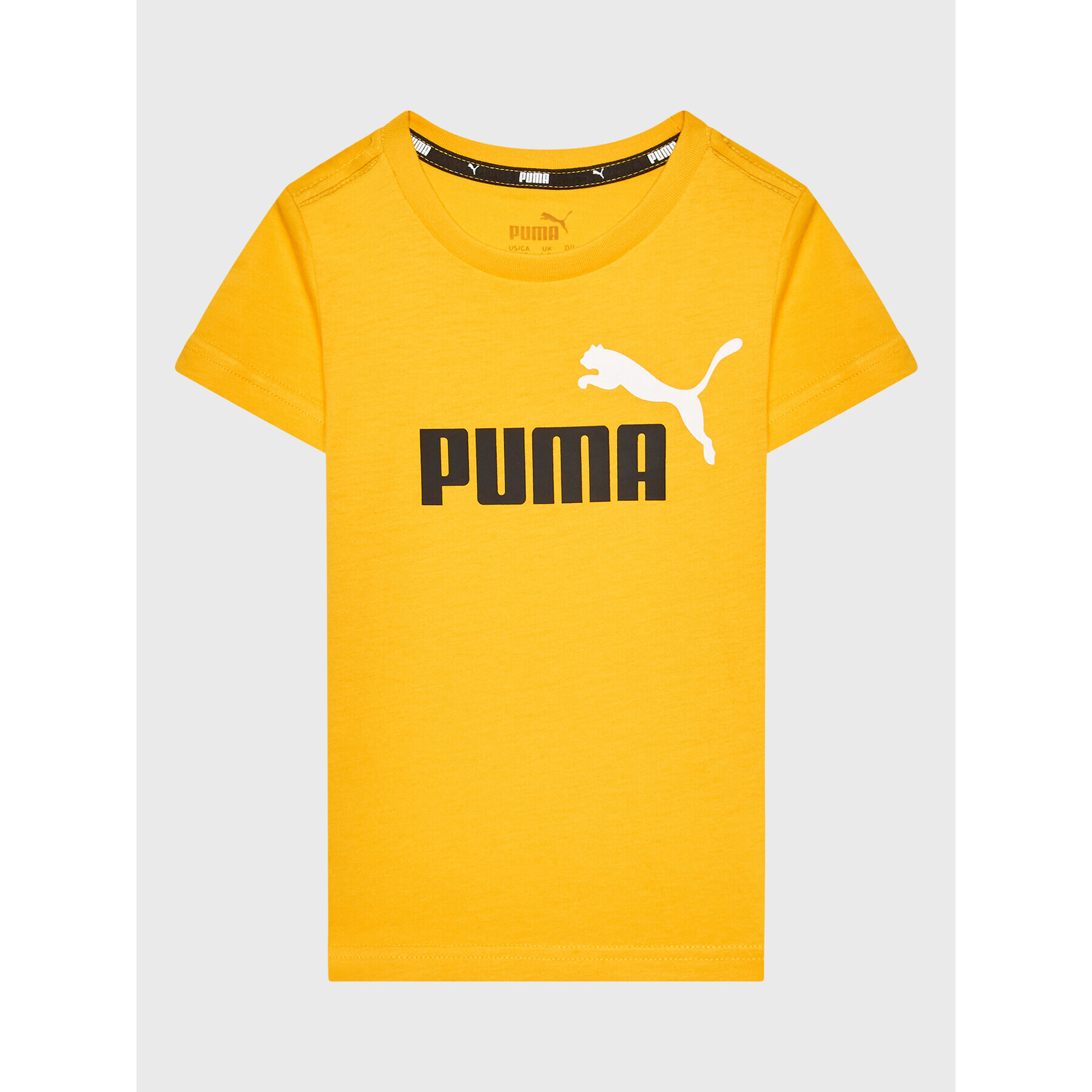 Puma Тишърт Essentials+ Two-Tone Logo 586985 Жълт Regular Fit - Pepit.bg