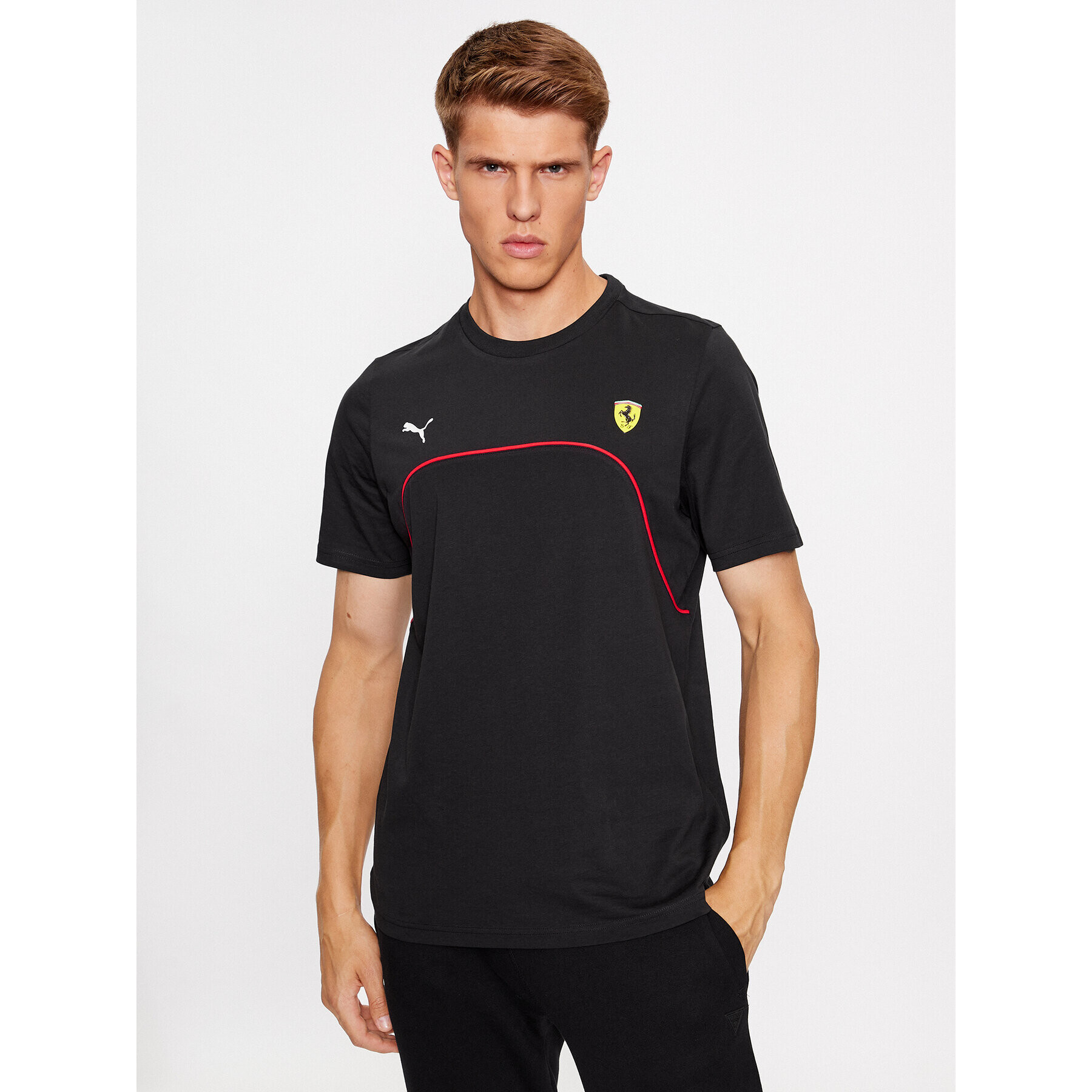 Puma Тишърт Ferrari Race 620946 Черен Regular Fit - Pepit.bg