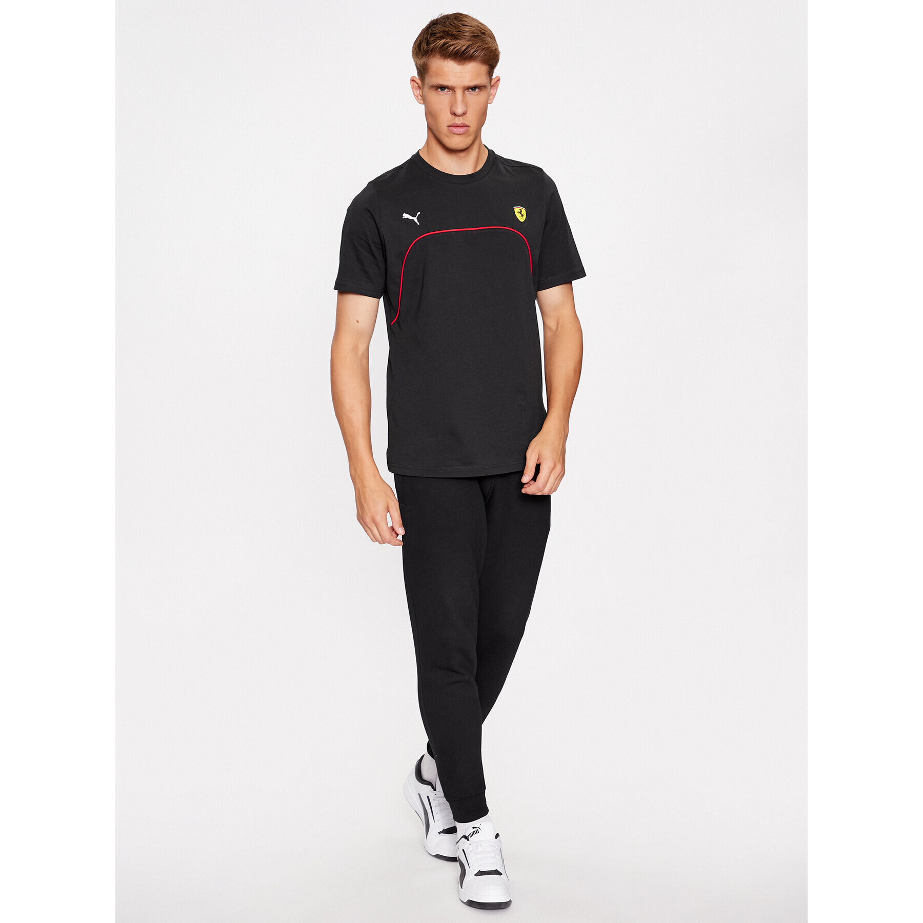Puma Тишърт Ferrari Race 620946 Черен Regular Fit - Pepit.bg