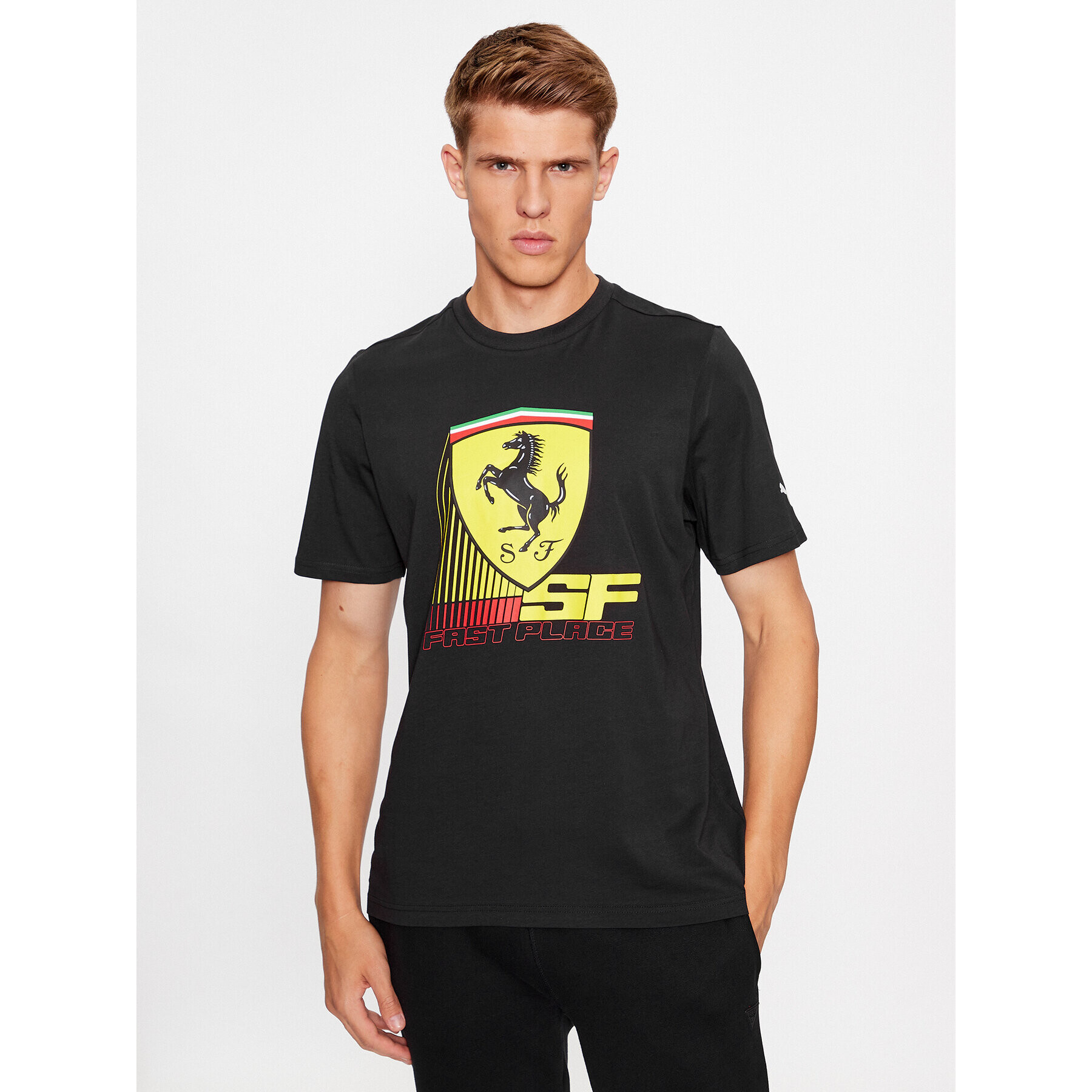 Puma Тишърт Ferrari Race 620952 Черен Regular Fit - Pepit.bg