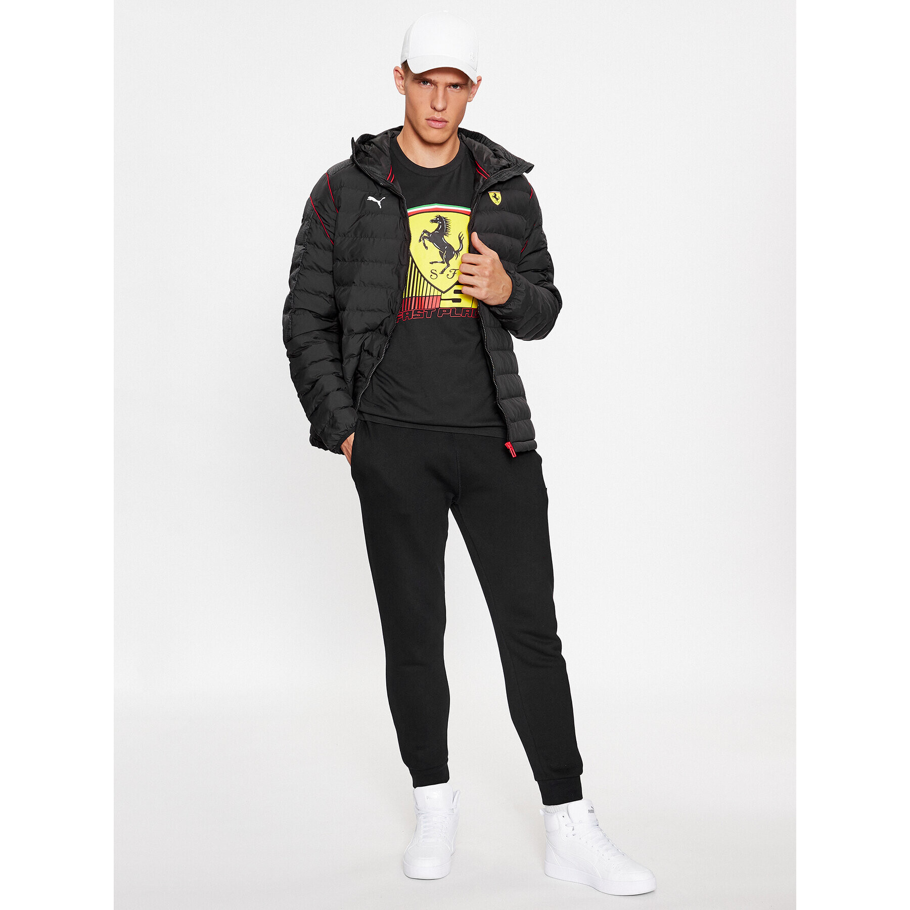 Puma Тишърт Ferrari Race 620952 Черен Regular Fit - Pepit.bg