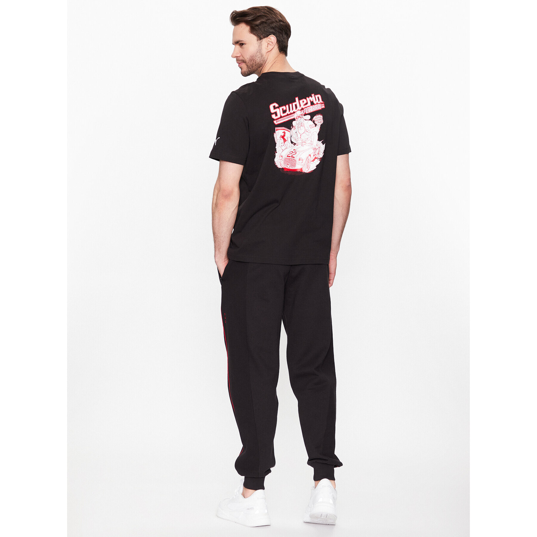Puma Тишърт Ferrari Race Graphic 538171 Черен Regular Fit - Pepit.bg
