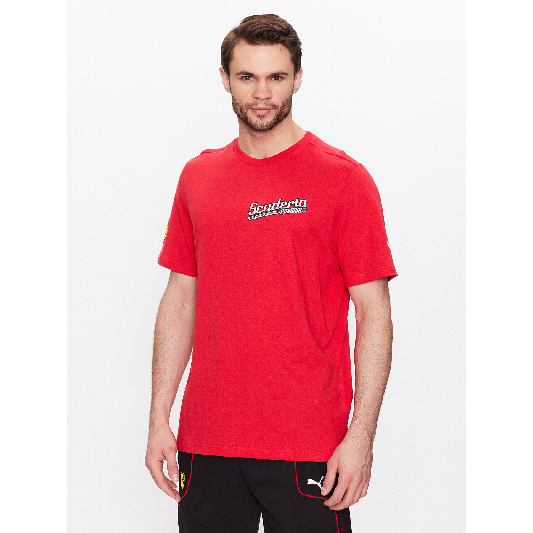 Puma Тишърт Ferrari Race Graphic 538171 Червен Regular Fit - Pepit.bg