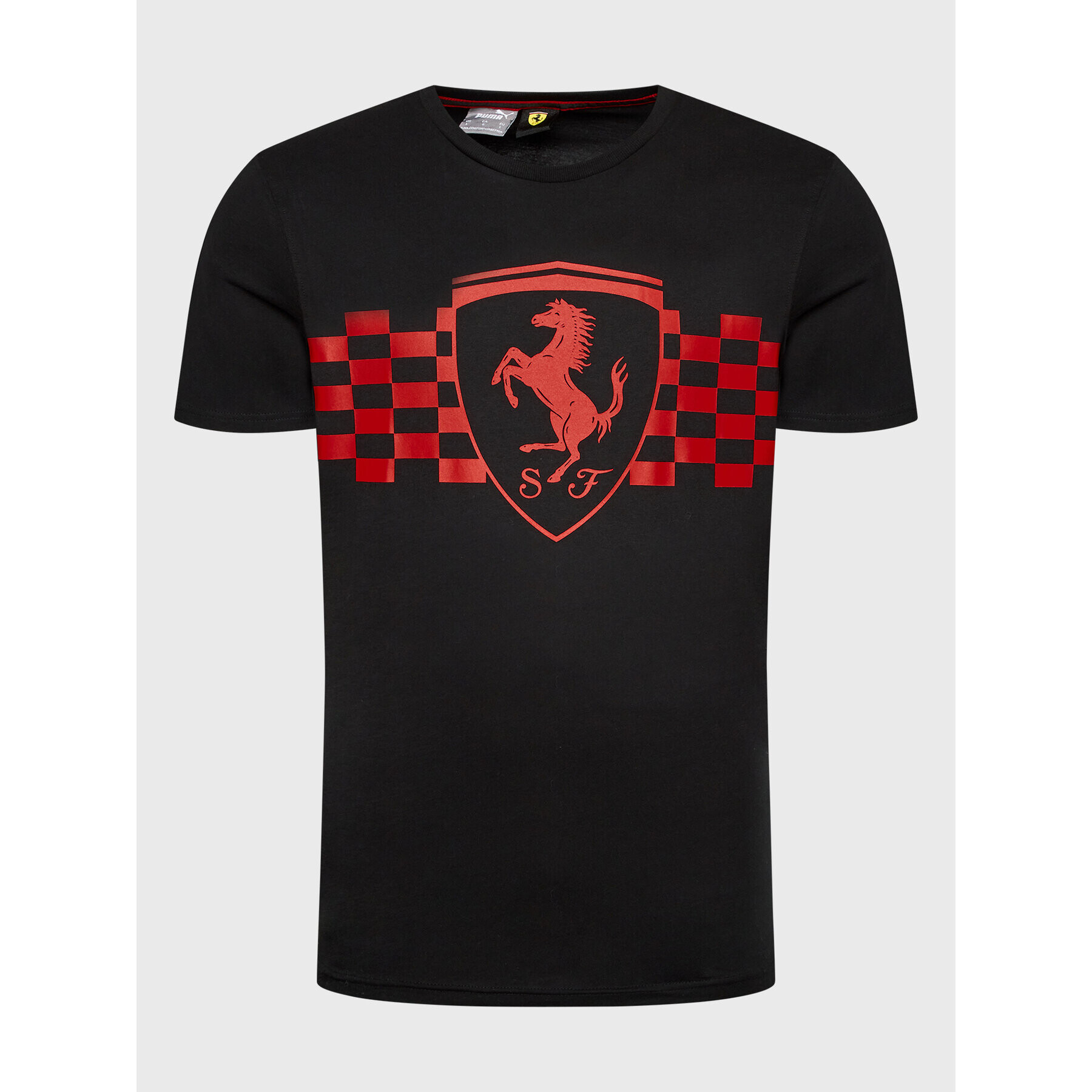 Puma Тишърт Ferrari Race Tonal Big Shield 535849 Черен Regular Fit - Pepit.bg