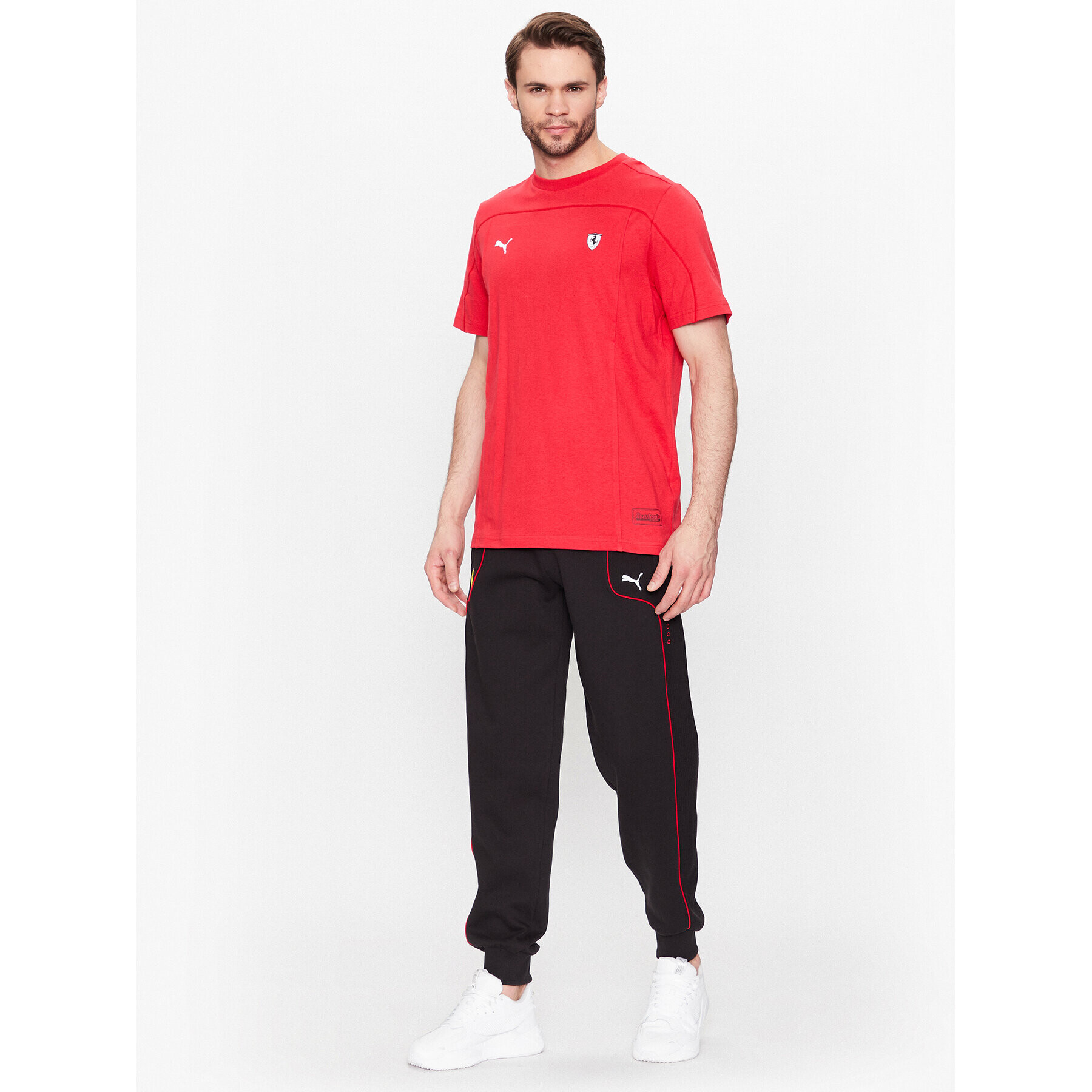 Puma Тишърт Ferrari Style 538332 Червен Regular Fit - Pepit.bg
