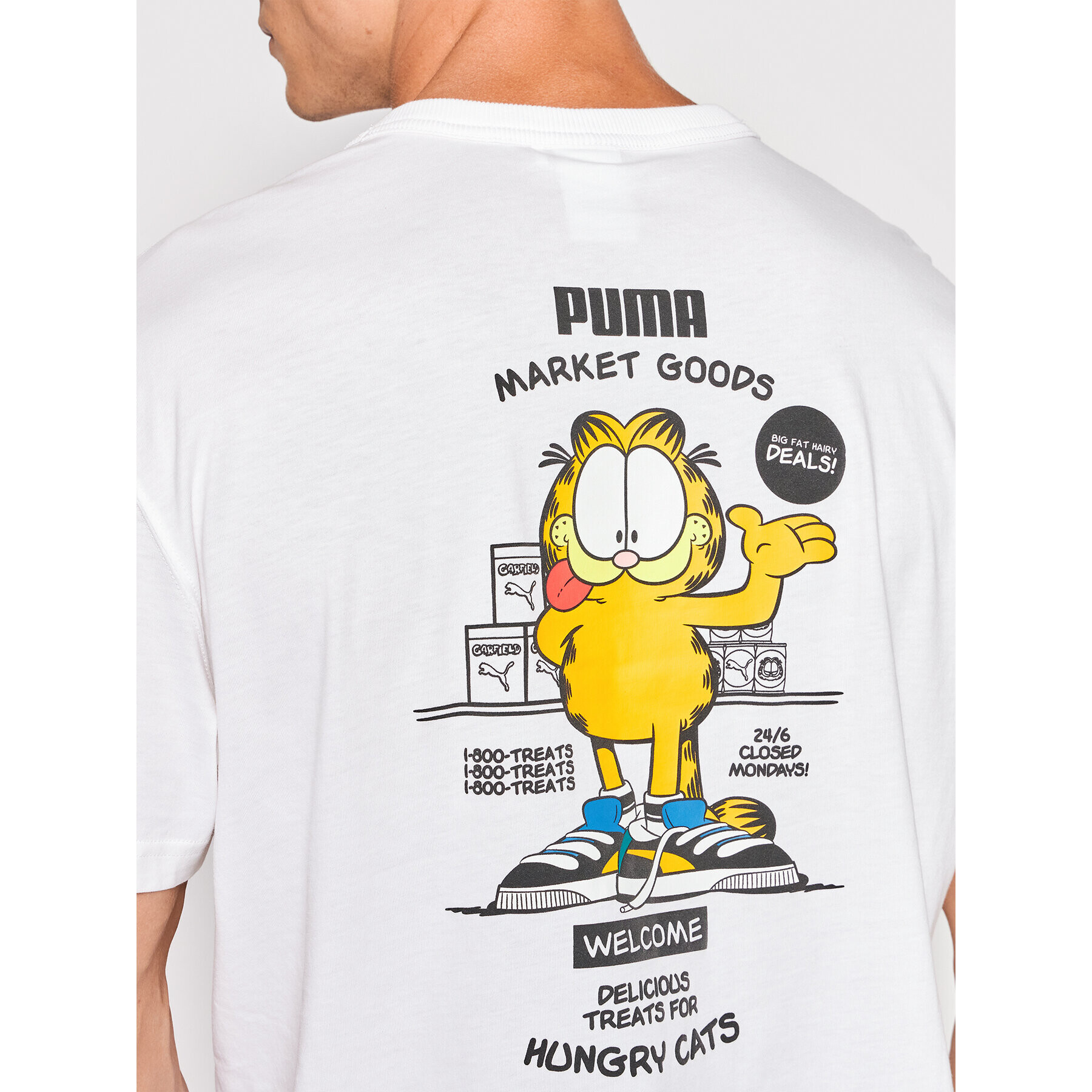 Puma Тишърт GARFIELD Graphic 534433 Бял Regular Fit - Pepit.bg