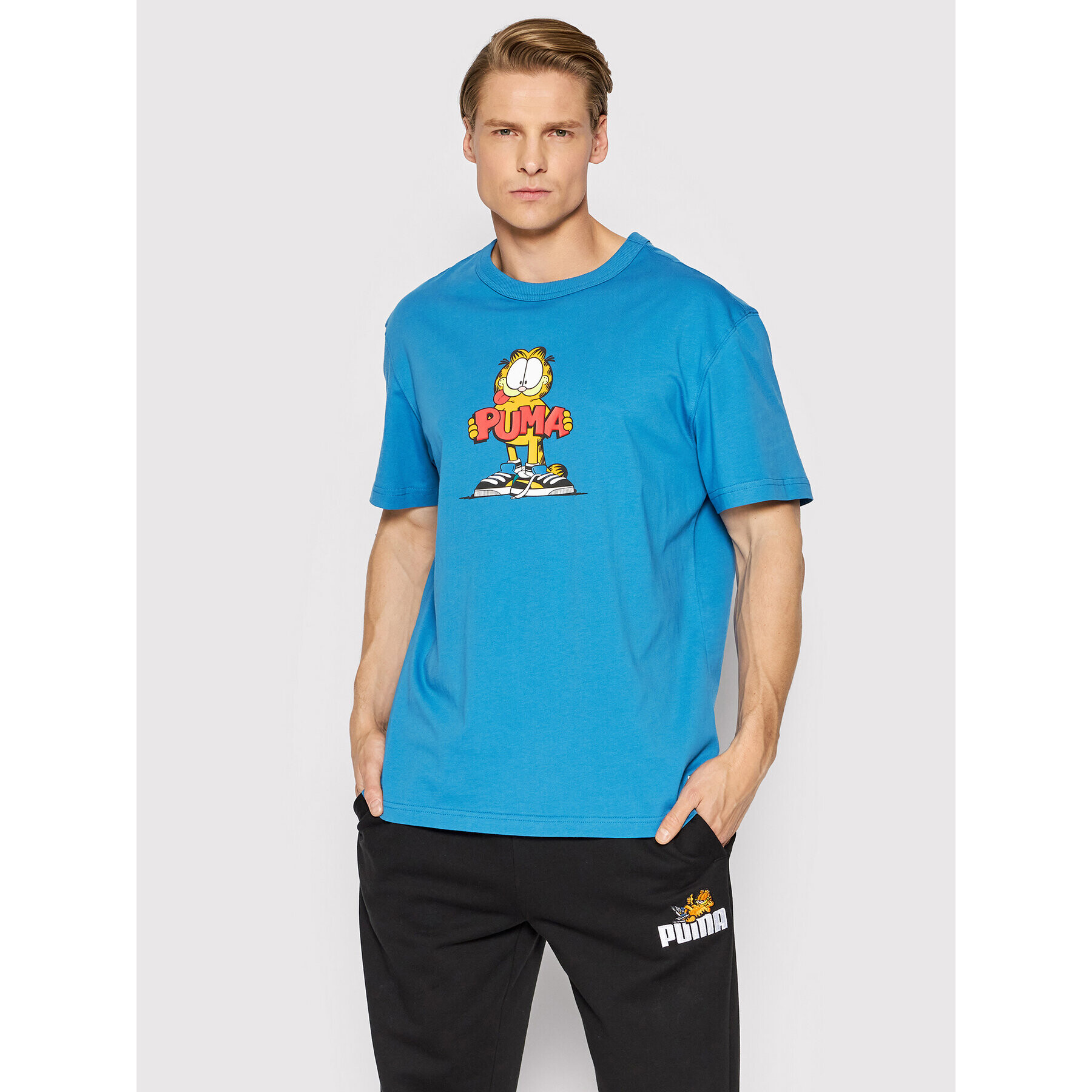 Puma Тишърт GARFIELD Graphic 534433 Син Regular Fit - Pepit.bg