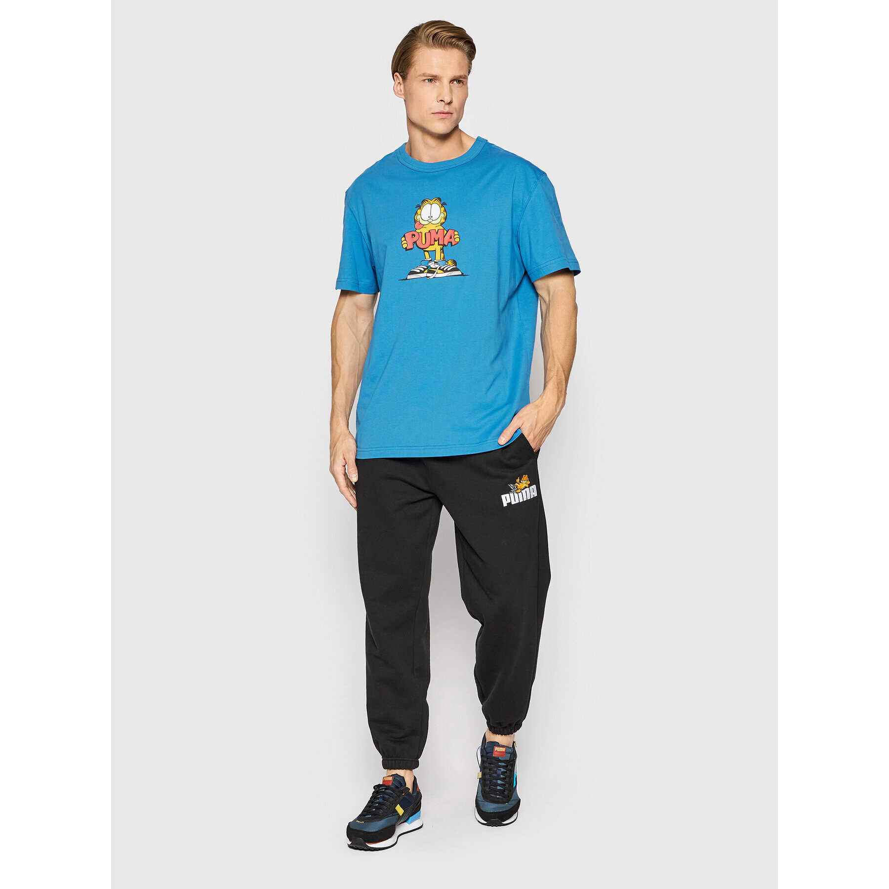 Puma Тишърт GARFIELD Graphic 534433 Син Regular Fit - Pepit.bg