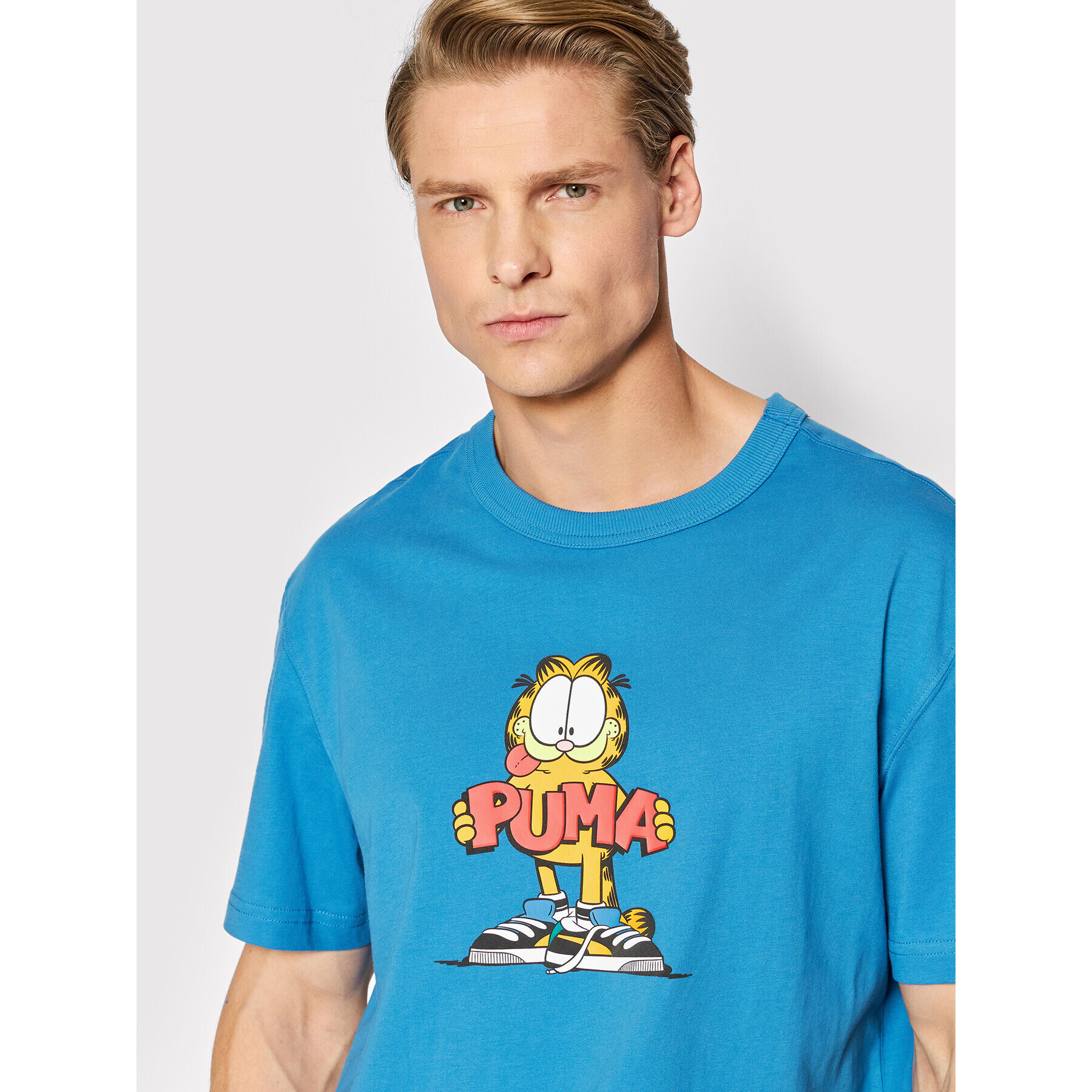 Puma Тишърт GARFIELD Graphic 534433 Син Regular Fit - Pepit.bg