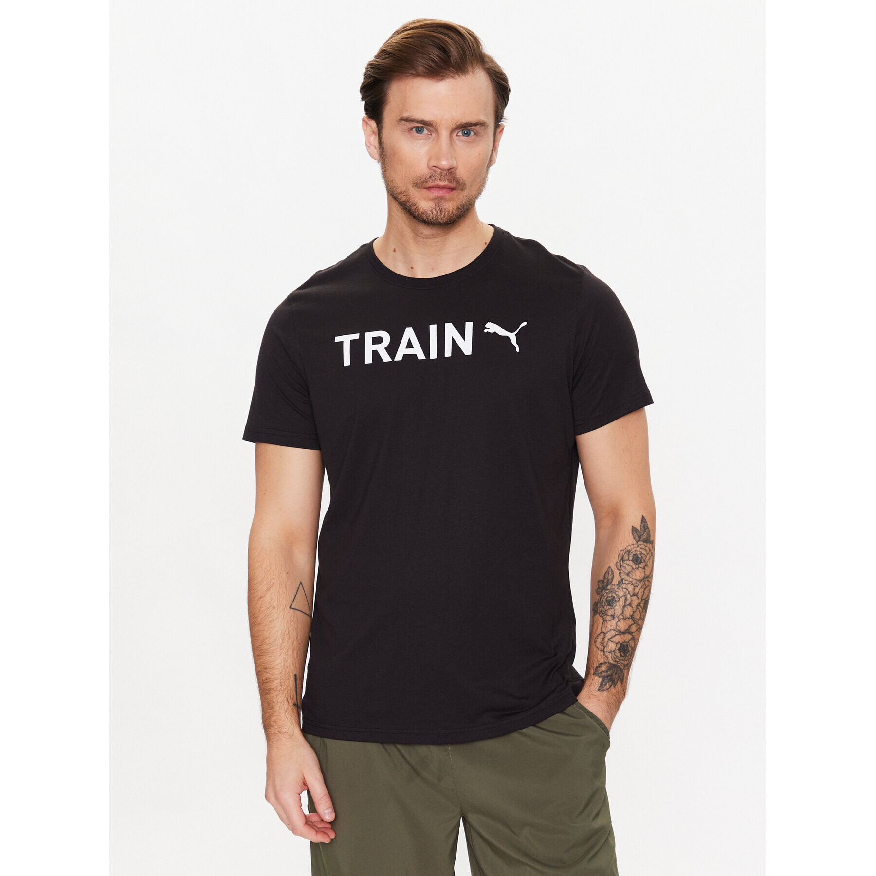 Puma Тишърт Graphic 523414 Черен Regular Fit - Pepit.bg