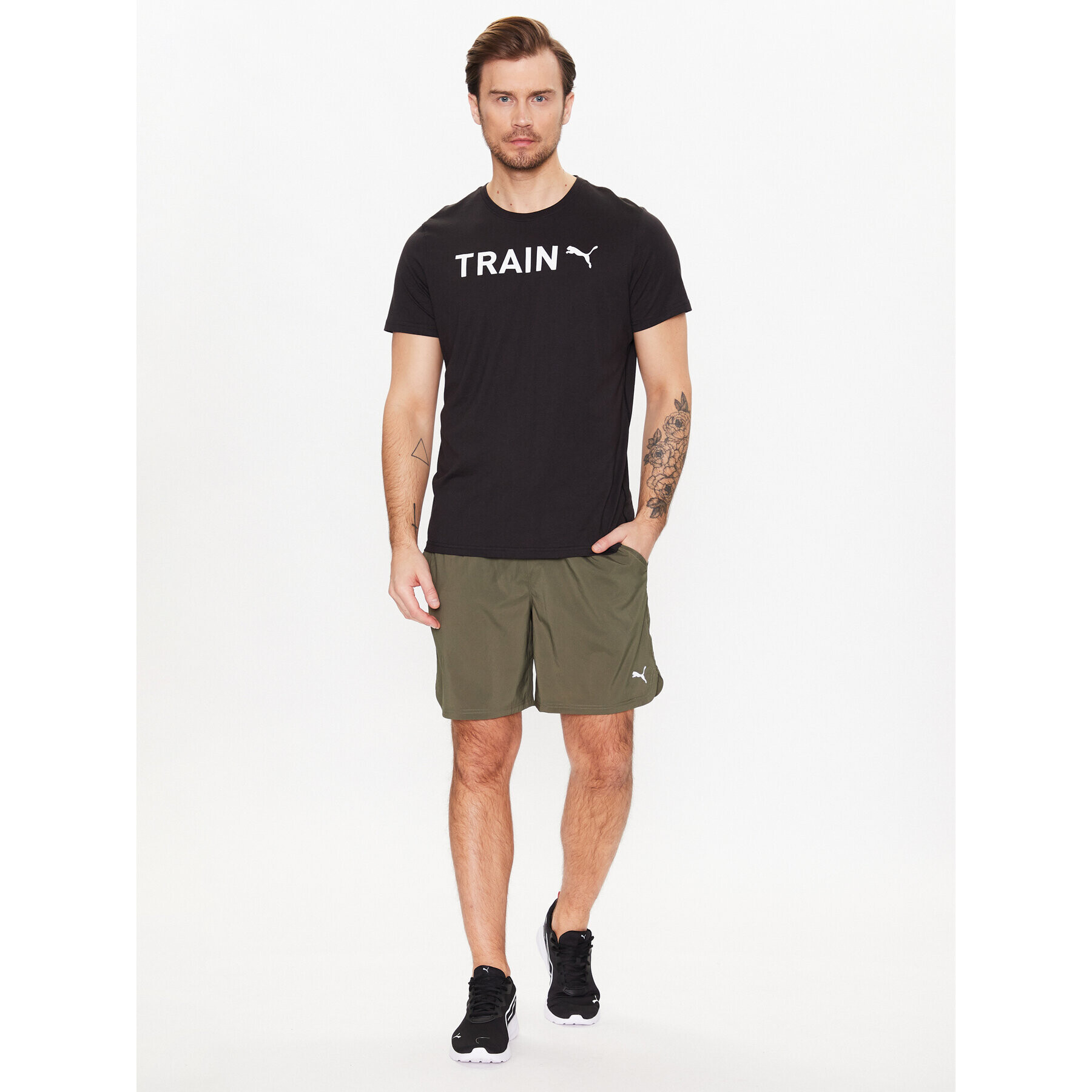 Puma Тишърт Graphic 523414 Черен Regular Fit - Pepit.bg