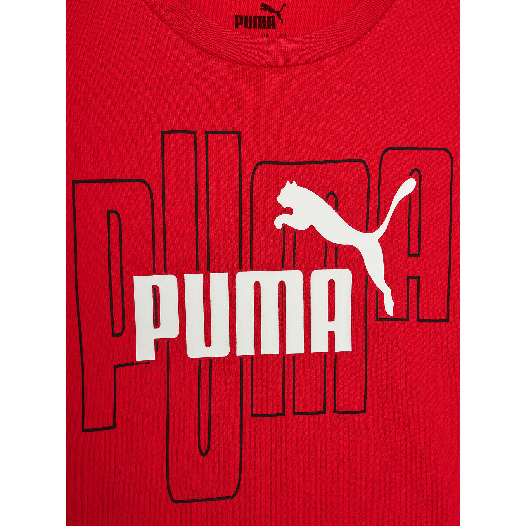 Puma Тишърт Graphics No.1 Logo 676823 Червен Regular Fit - Pepit.bg