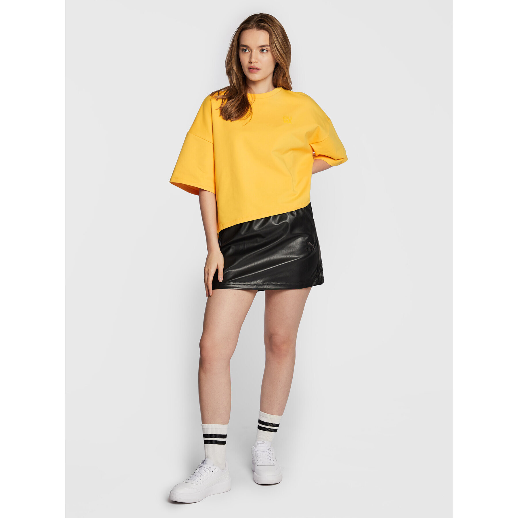 Puma Тишърт Infuse 535641 Жълт Relaxed Fit - Pepit.bg