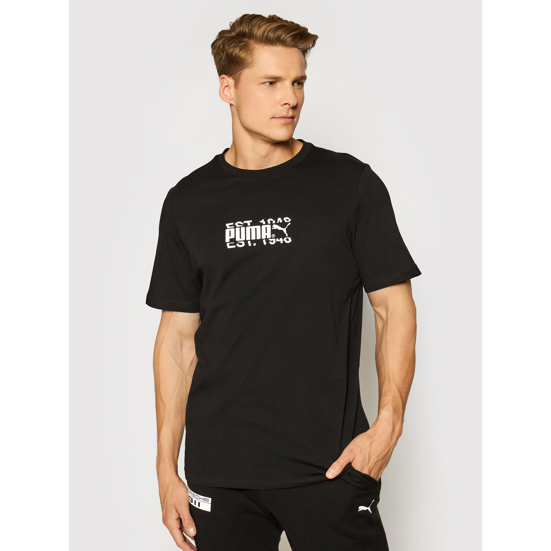 Puma Тишърт International 599804 Черен Regular Fit - Pepit.bg