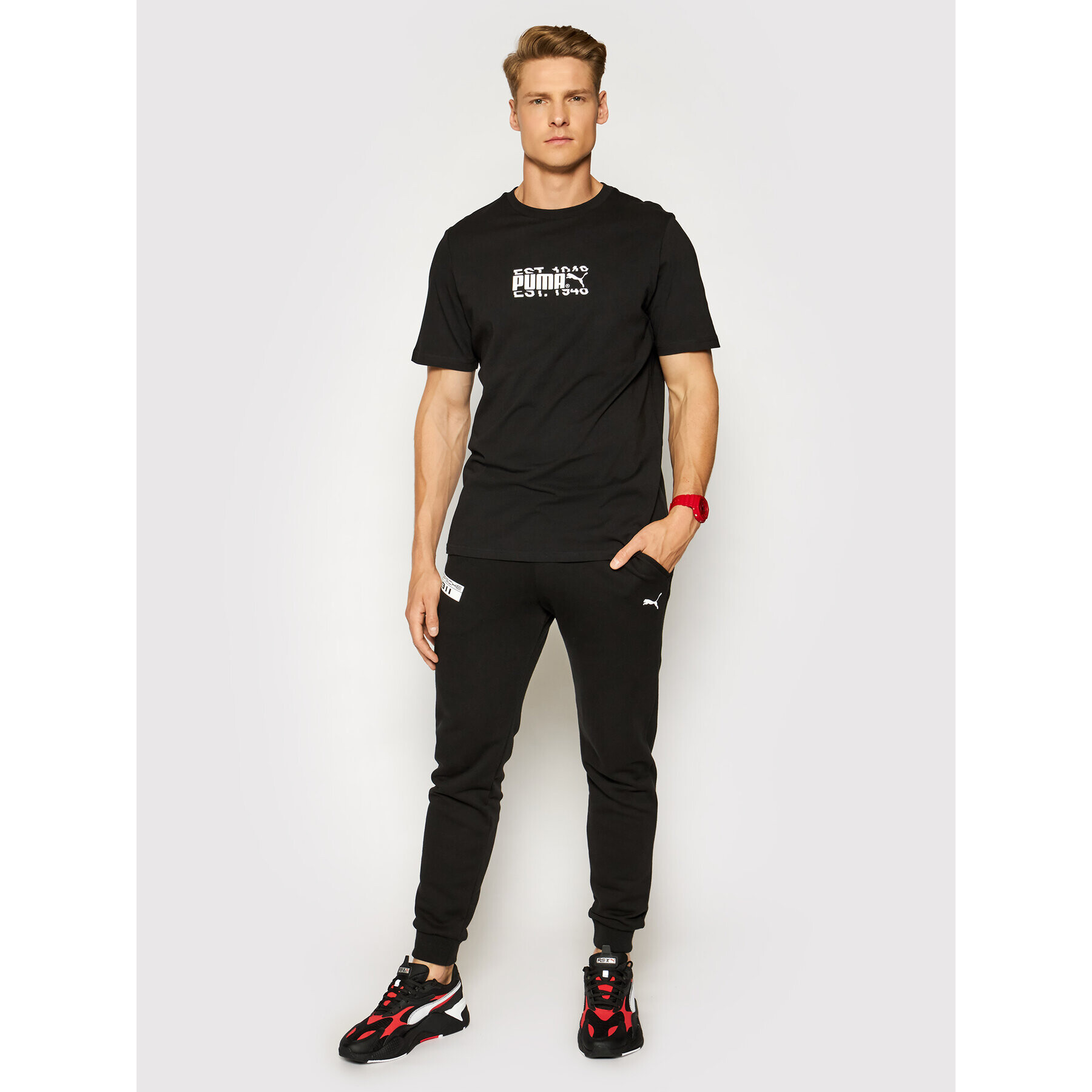 Puma Тишърт International 599804 Черен Regular Fit - Pepit.bg