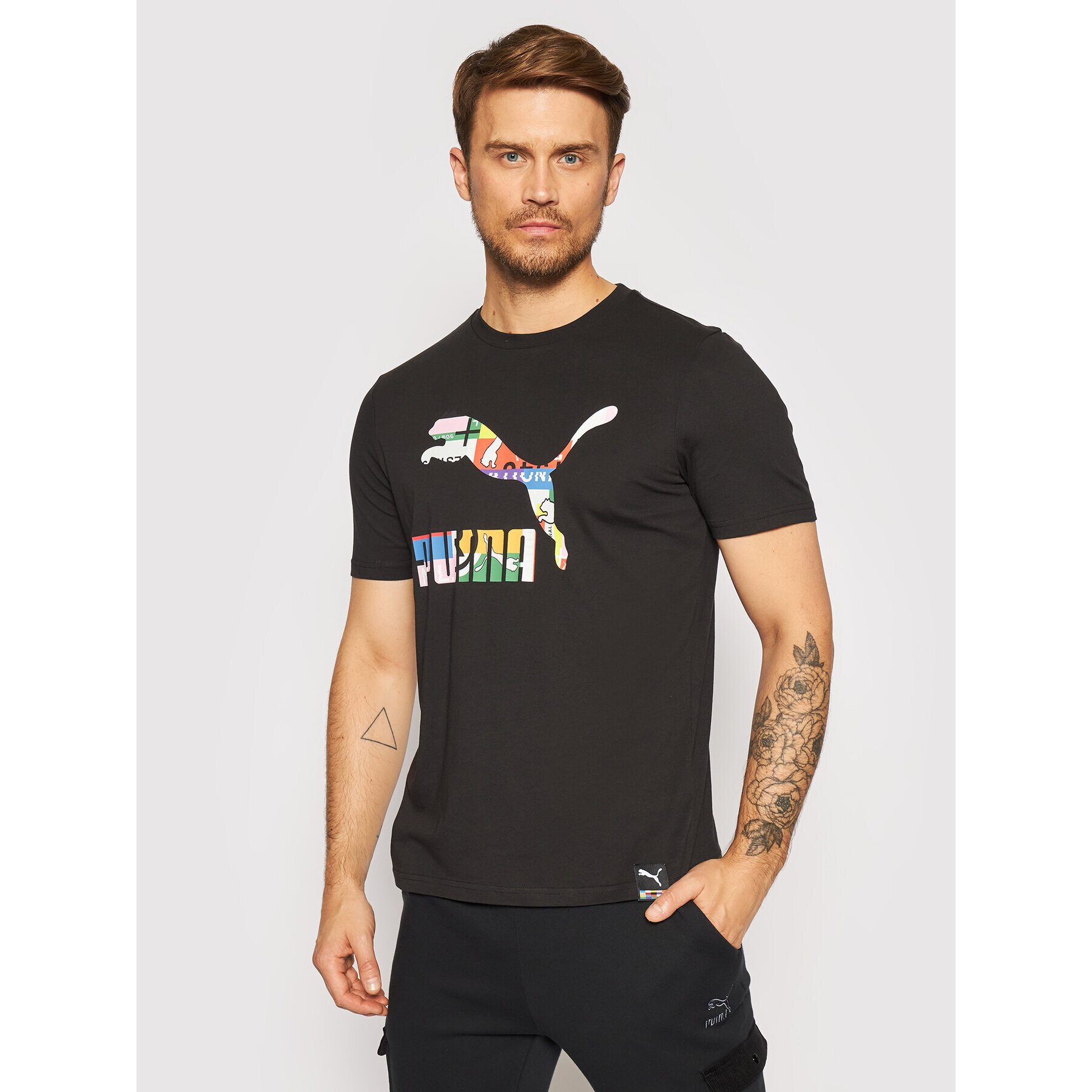 Puma Тишърт International 599804 Черен Regular Fit - Pepit.bg