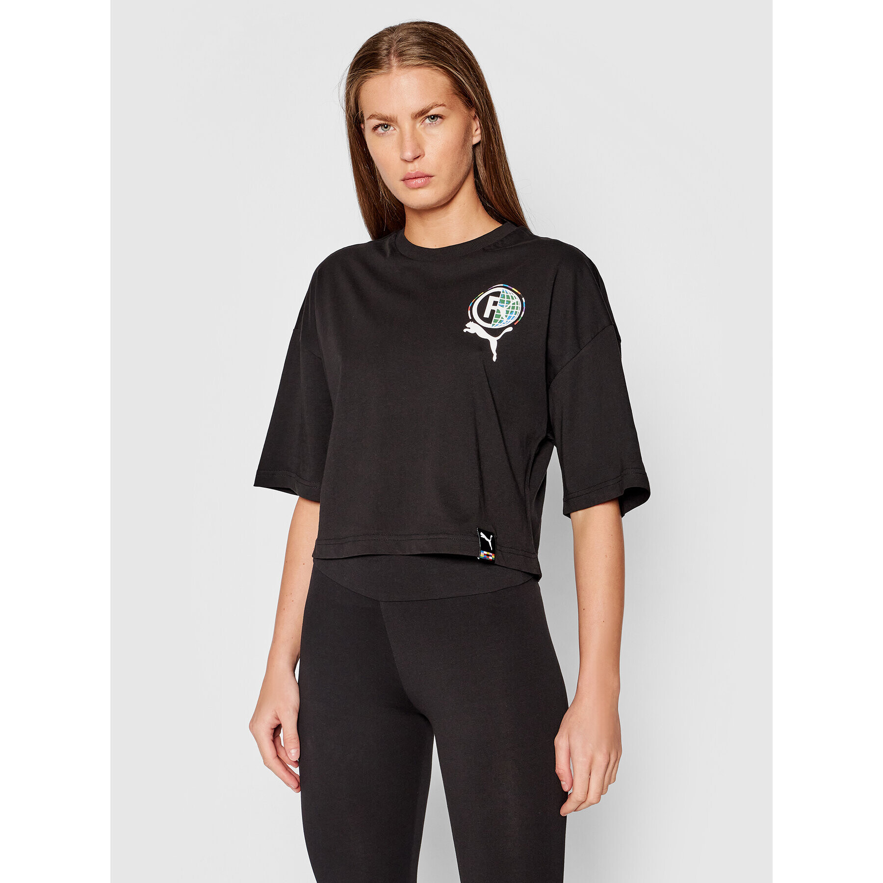 Puma Тишърт International Graphic 599702 Черен Relaxed Fit - Pepit.bg