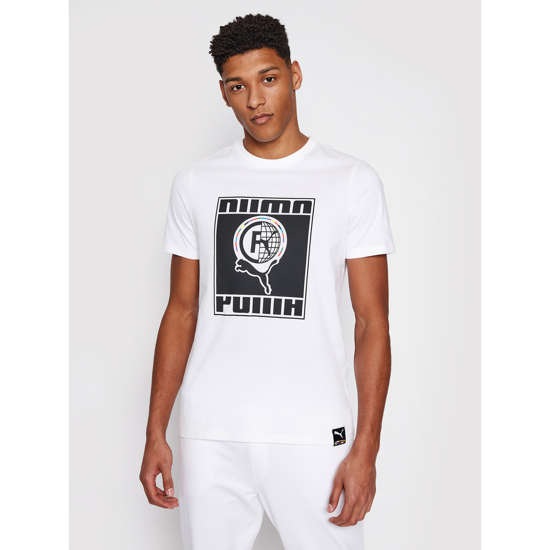 Puma Тишърт Intl Tee 599804 Бял Regular Fit - Pepit.bg