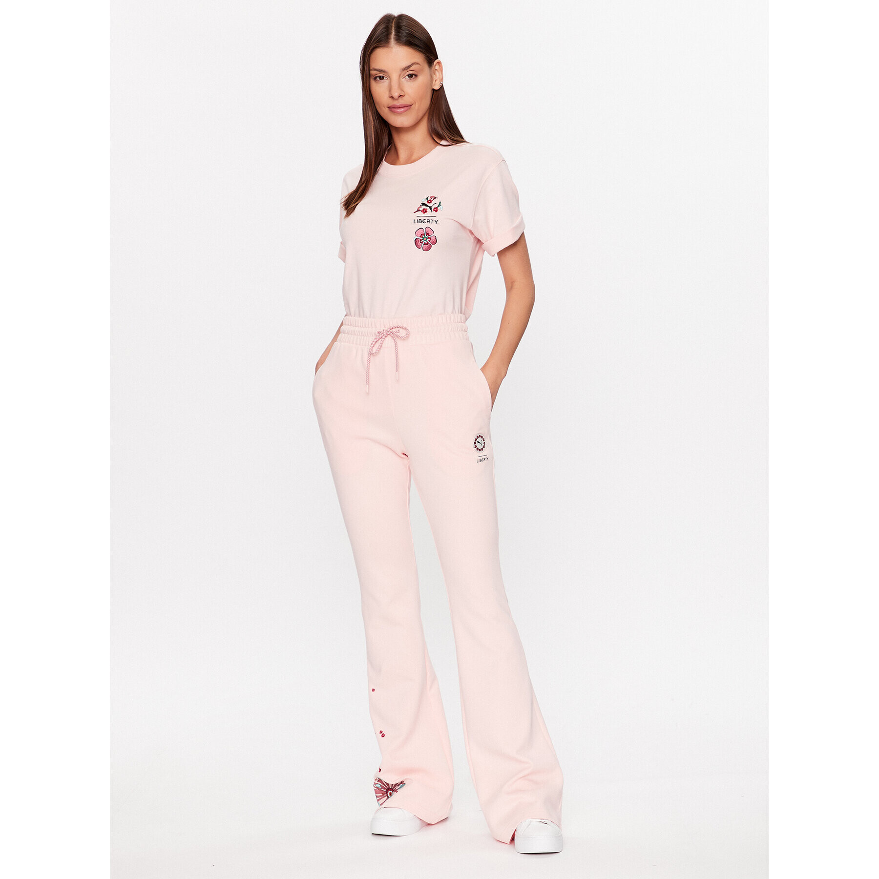 Puma Тишърт LIBERTY 539829 Розов Relaxed Fit - Pepit.bg