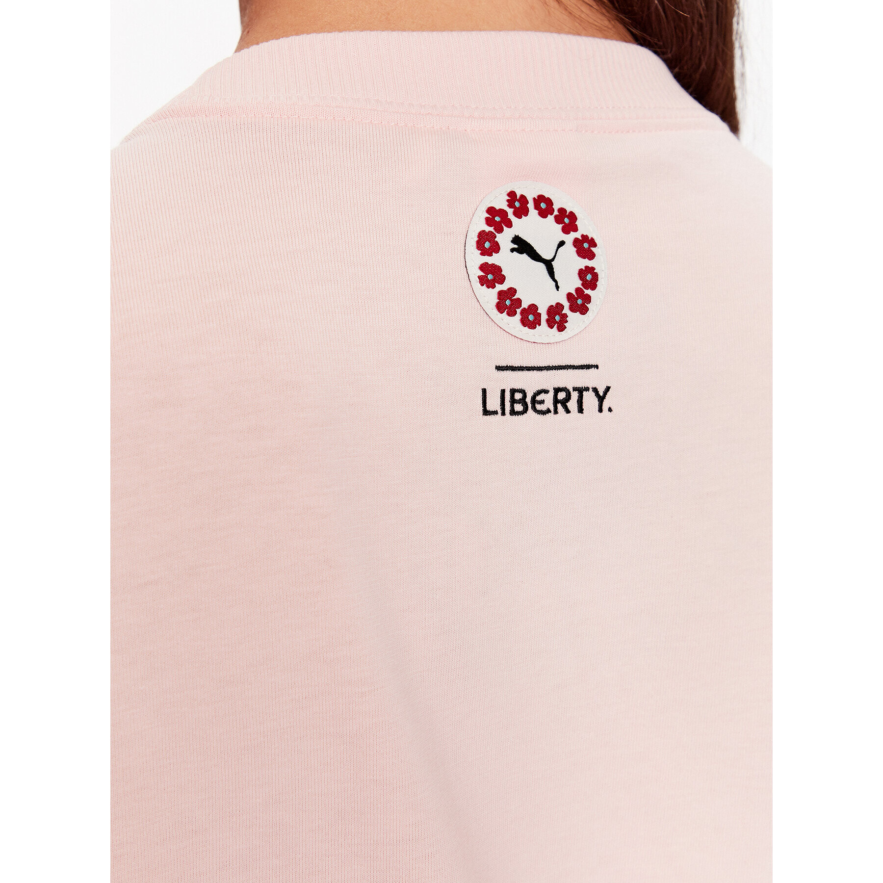 Puma Тишърт LIBERTY 539829 Розов Relaxed Fit - Pepit.bg
