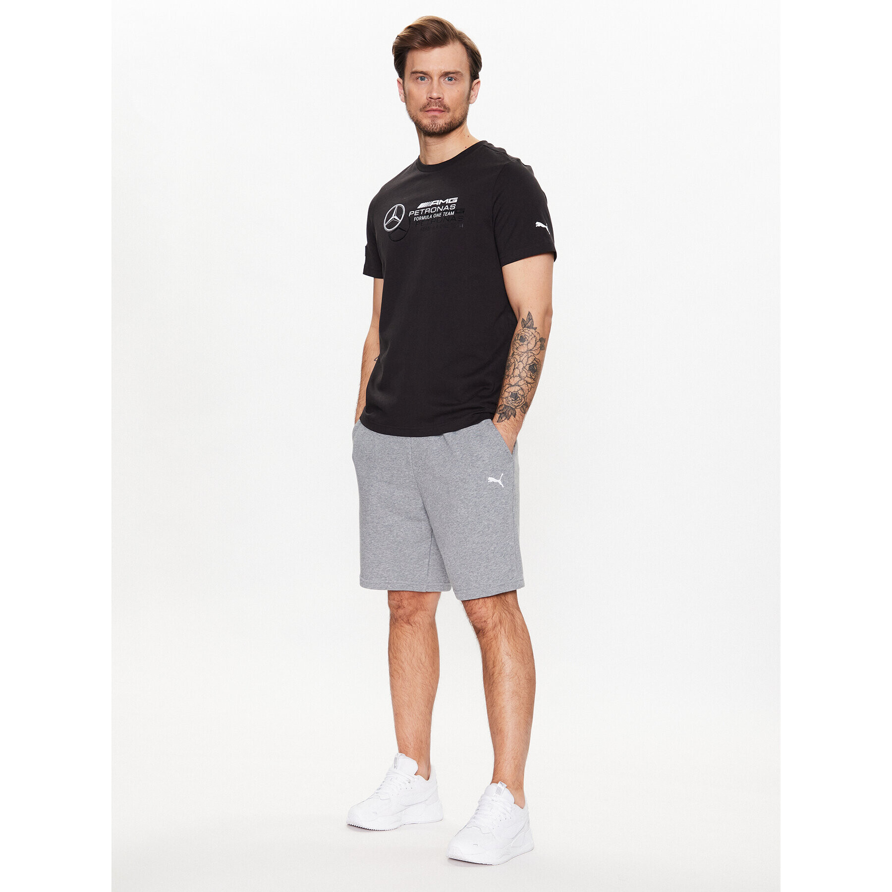 Puma Тишърт Mapf1 Logo 538482 Черен Regular Fit - Pepit.bg