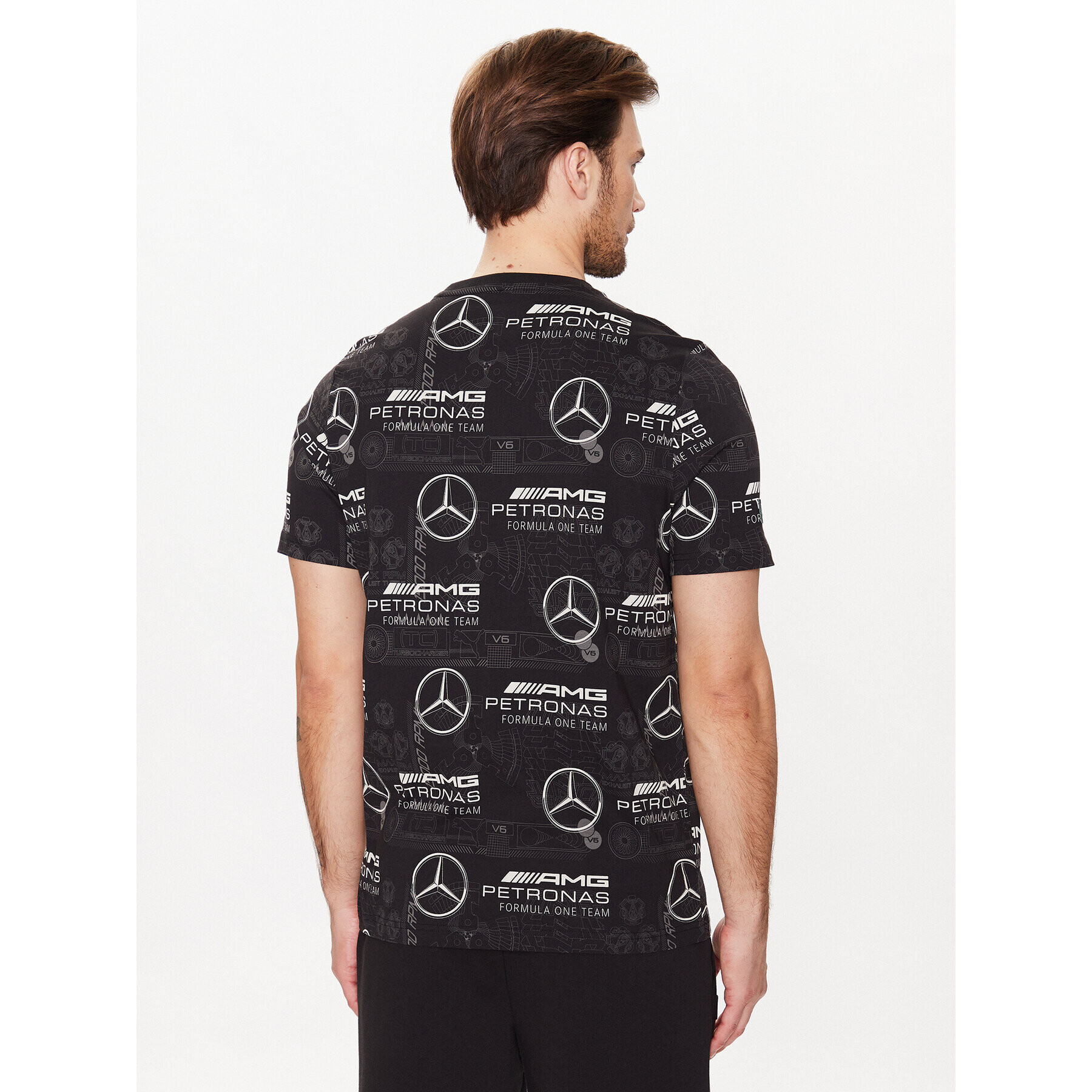 Puma Тишърт Mercedes-Amg Petronas Motorsport 538480 Черен Regular Fit - Pepit.bg