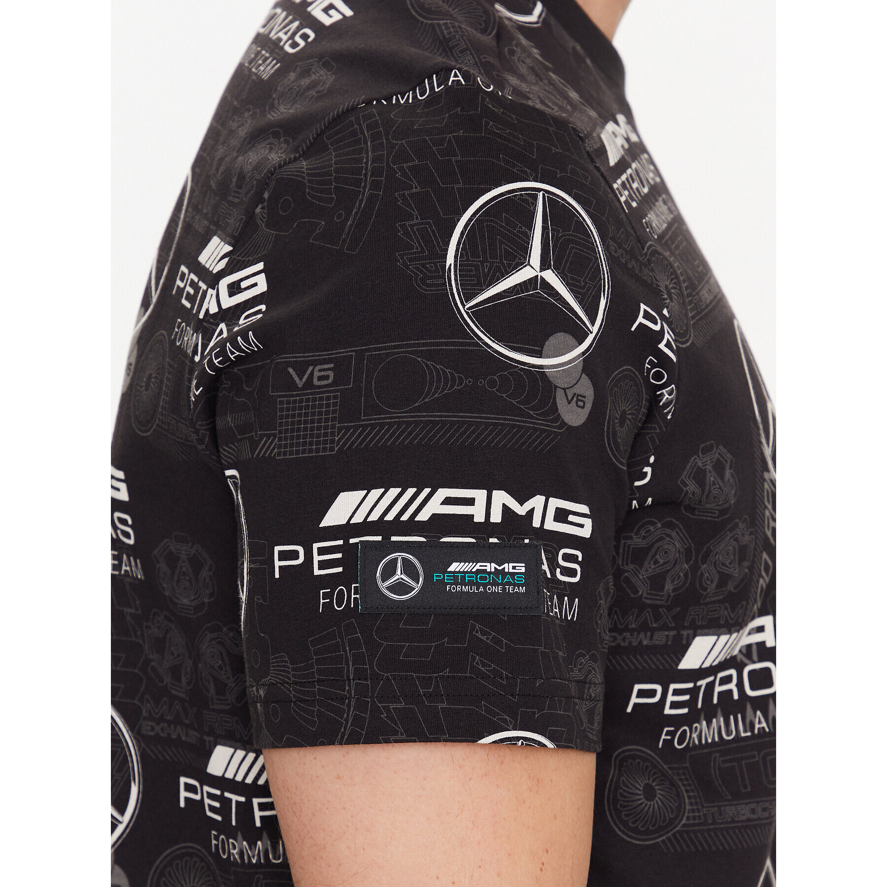 Puma Тишърт Mercedes-Amg Petronas Motorsport 538480 Черен Regular Fit - Pepit.bg