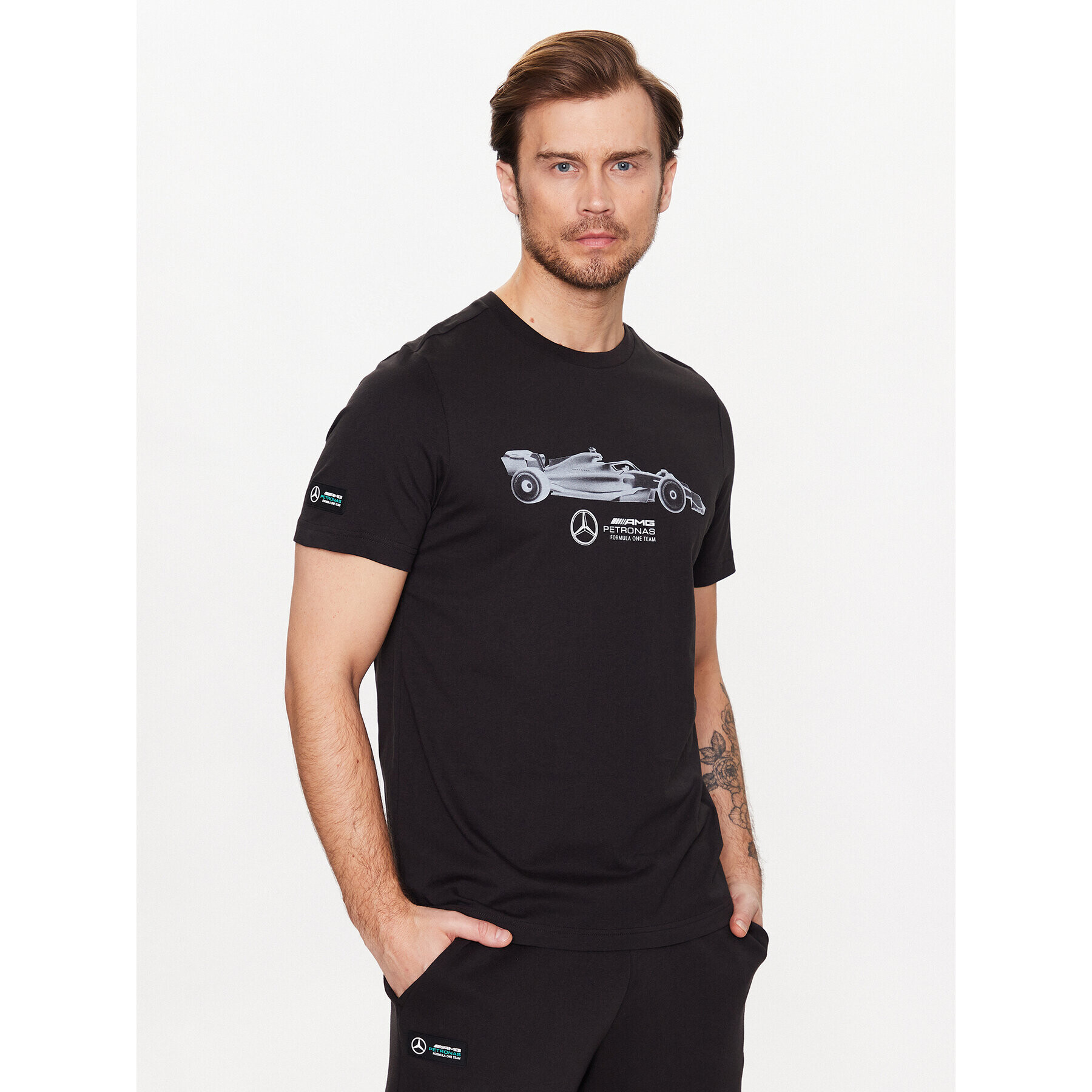 Puma Тишърт Mercedes-Amg Petronas Motorsport Ess Car Graphic 538484 Черен Regular Fit - Pepit.bg