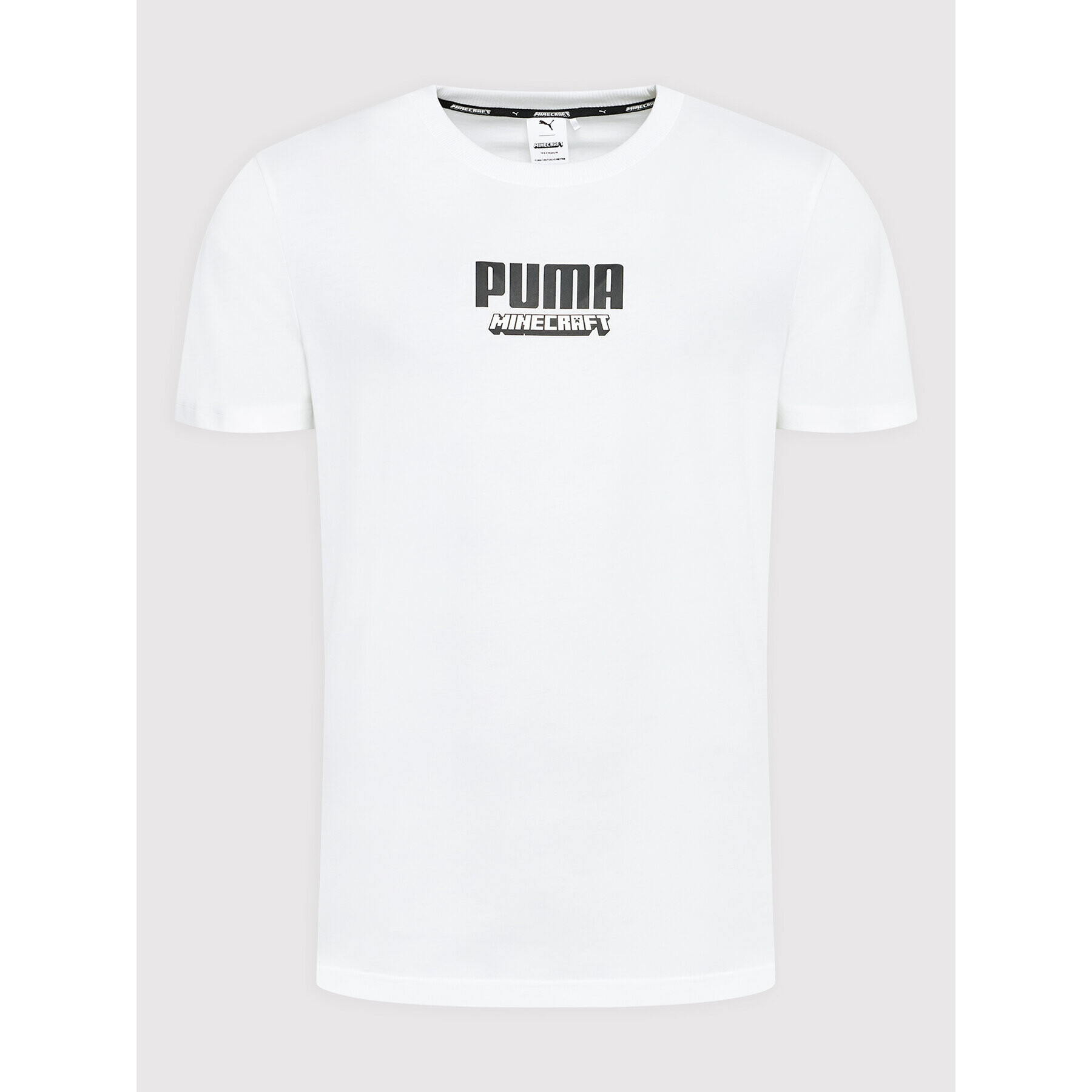 Puma Тишърт MINECRAFT Graphic 534374 Бял Regular Fit - Pepit.bg