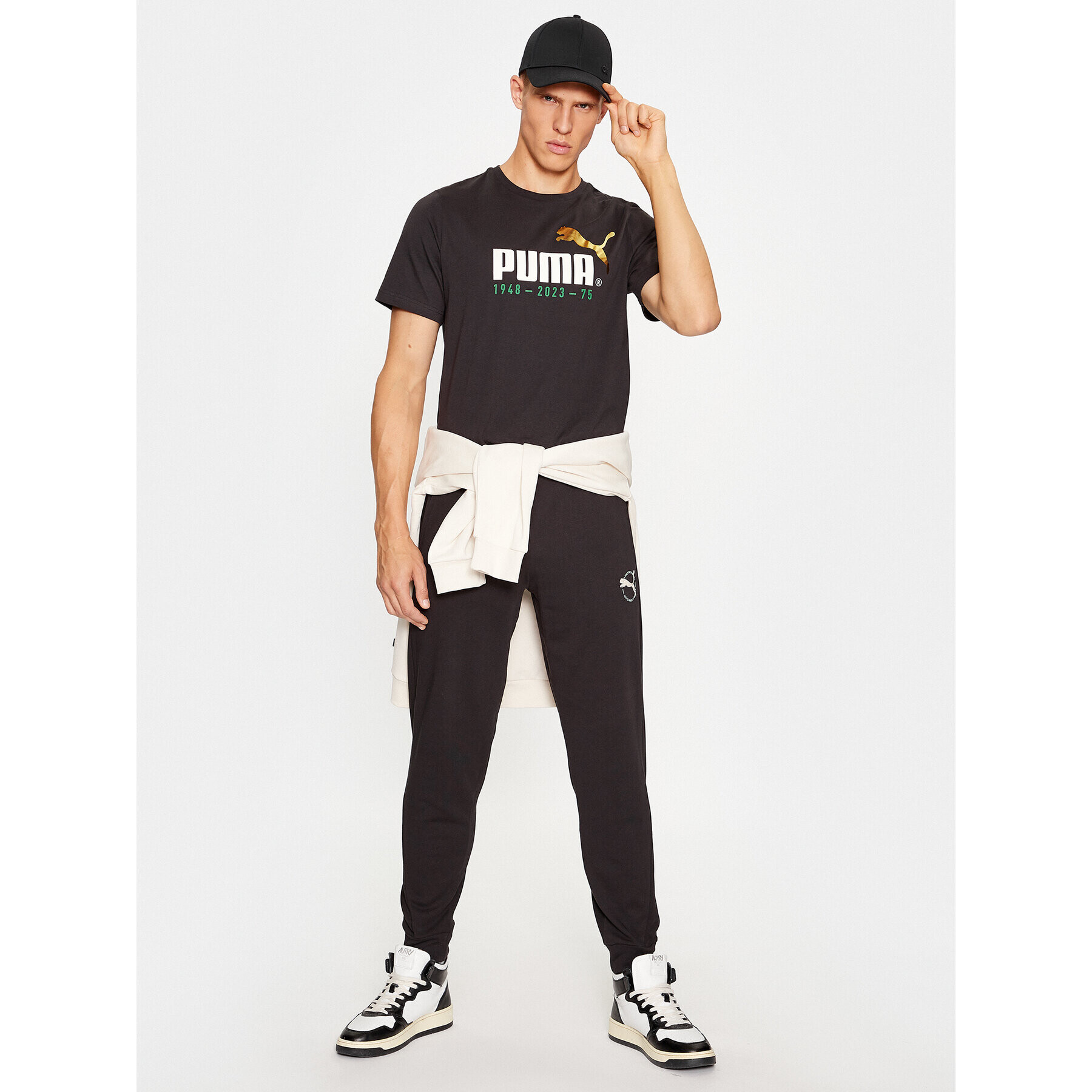 Puma Тишърт No. 1 Logo Celebration 676020 Черен Regular Fit - Pepit.bg