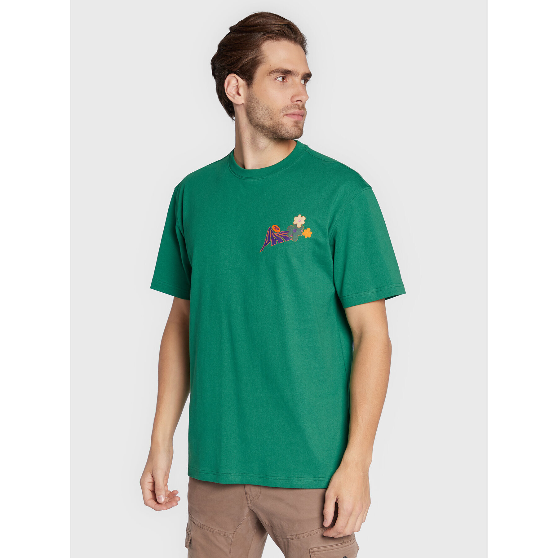 Puma Тишърт P.A.M. 536003 Зелен Relaxed Fit - Pepit.bg
