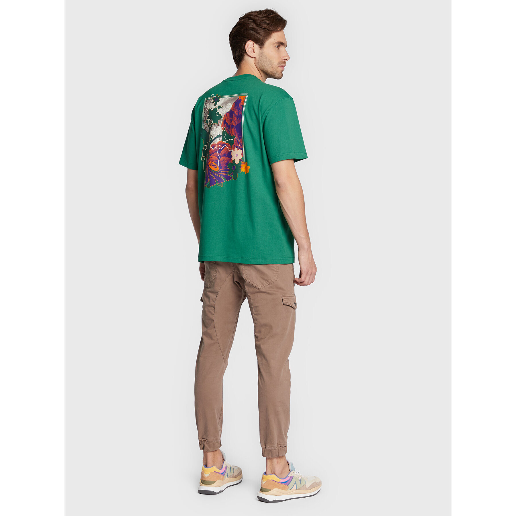 Puma Тишърт P.A.M. 536003 Зелен Relaxed Fit - Pepit.bg