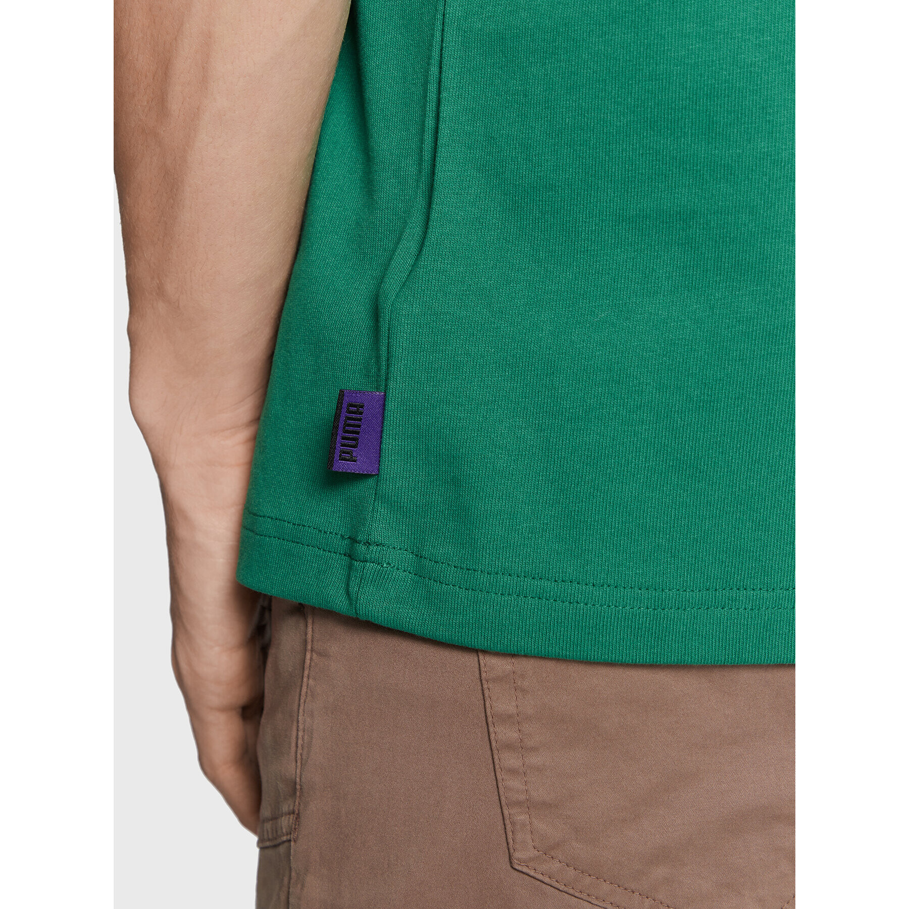Puma Тишърт P.A.M. 536003 Зелен Relaxed Fit - Pepit.bg